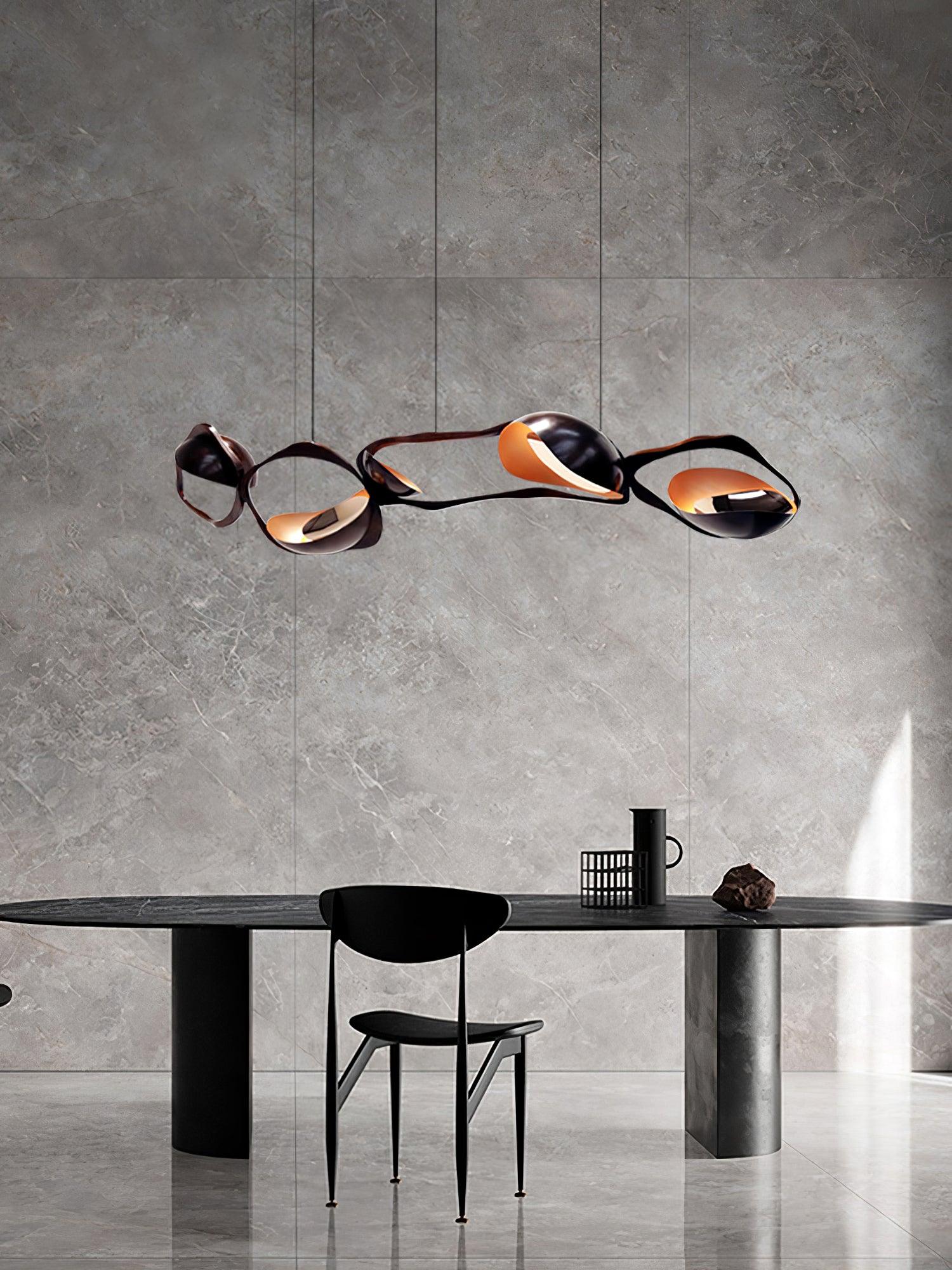 Lustra Suspension Lampe LED Artistique pour Salon
