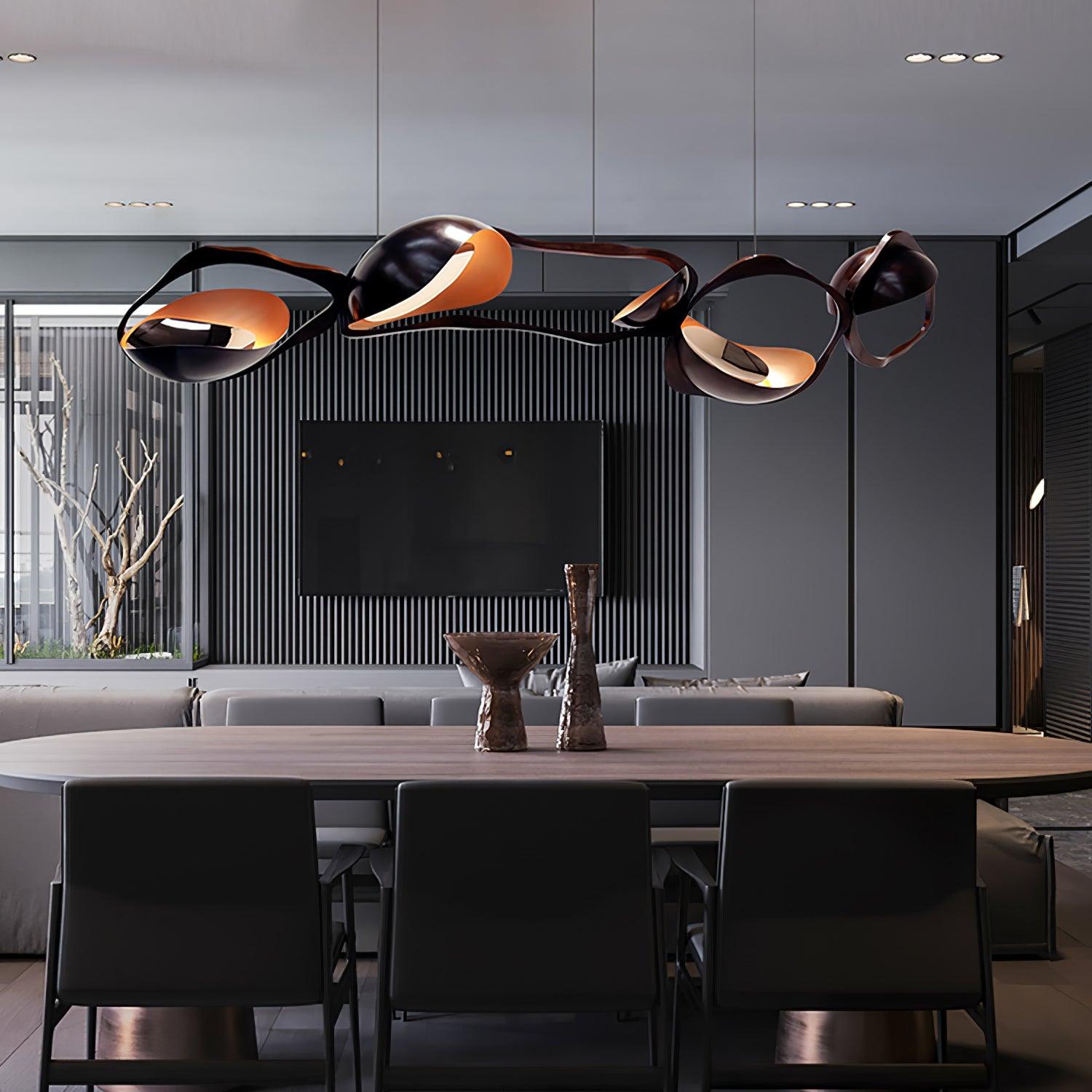 Lustra Suspension Lampe LED Artistique pour Salon