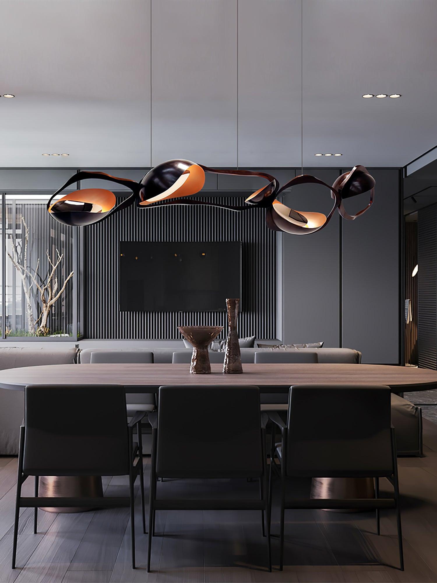 Lustra Suspension Lampe LED Artistique pour Salon