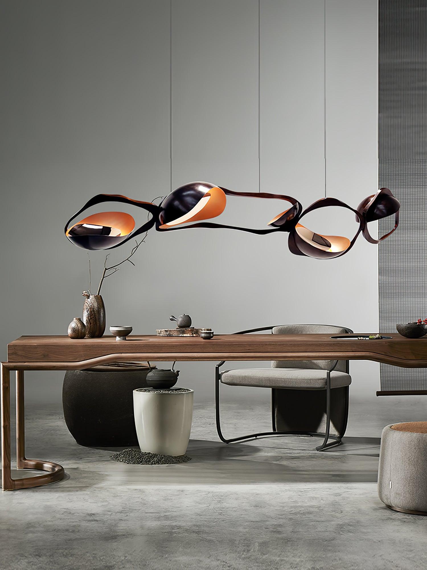 Lustra Suspension Lampe LED Artistique pour Salon