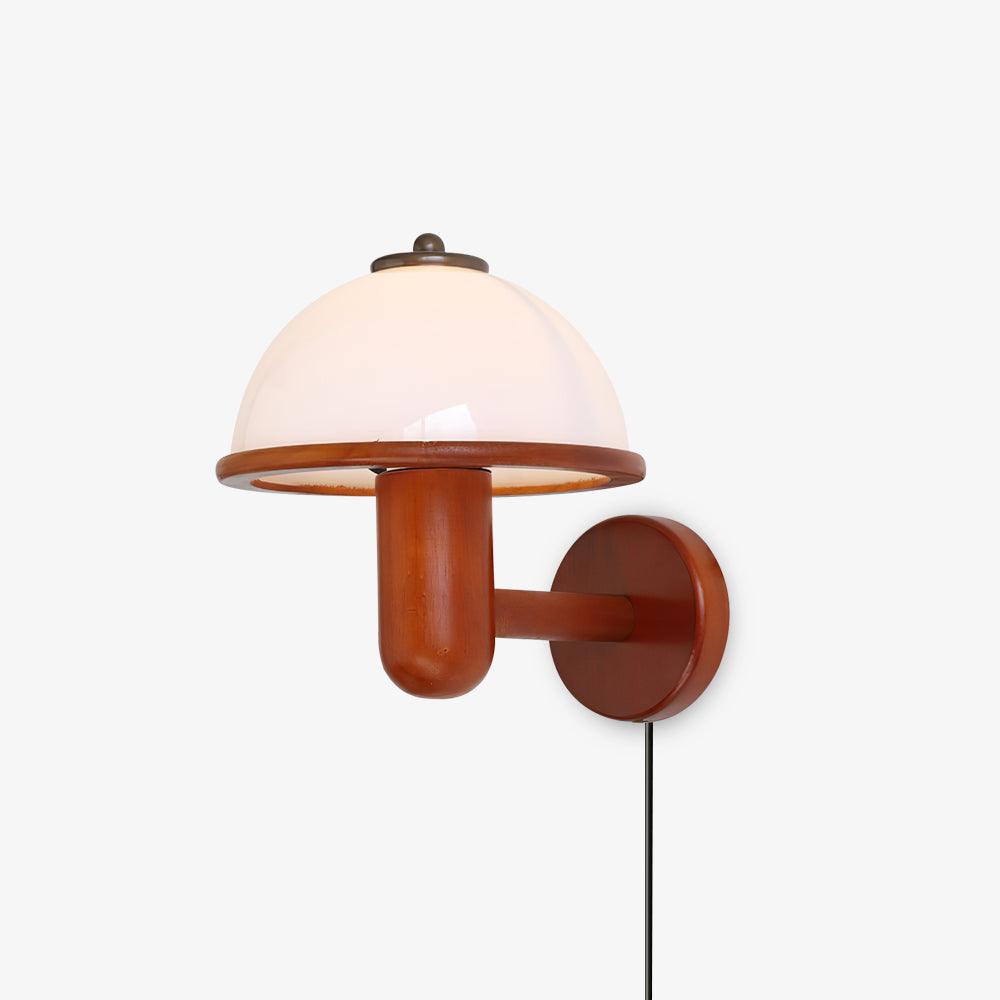 Lustra Wall Lamp Mushroom Wood