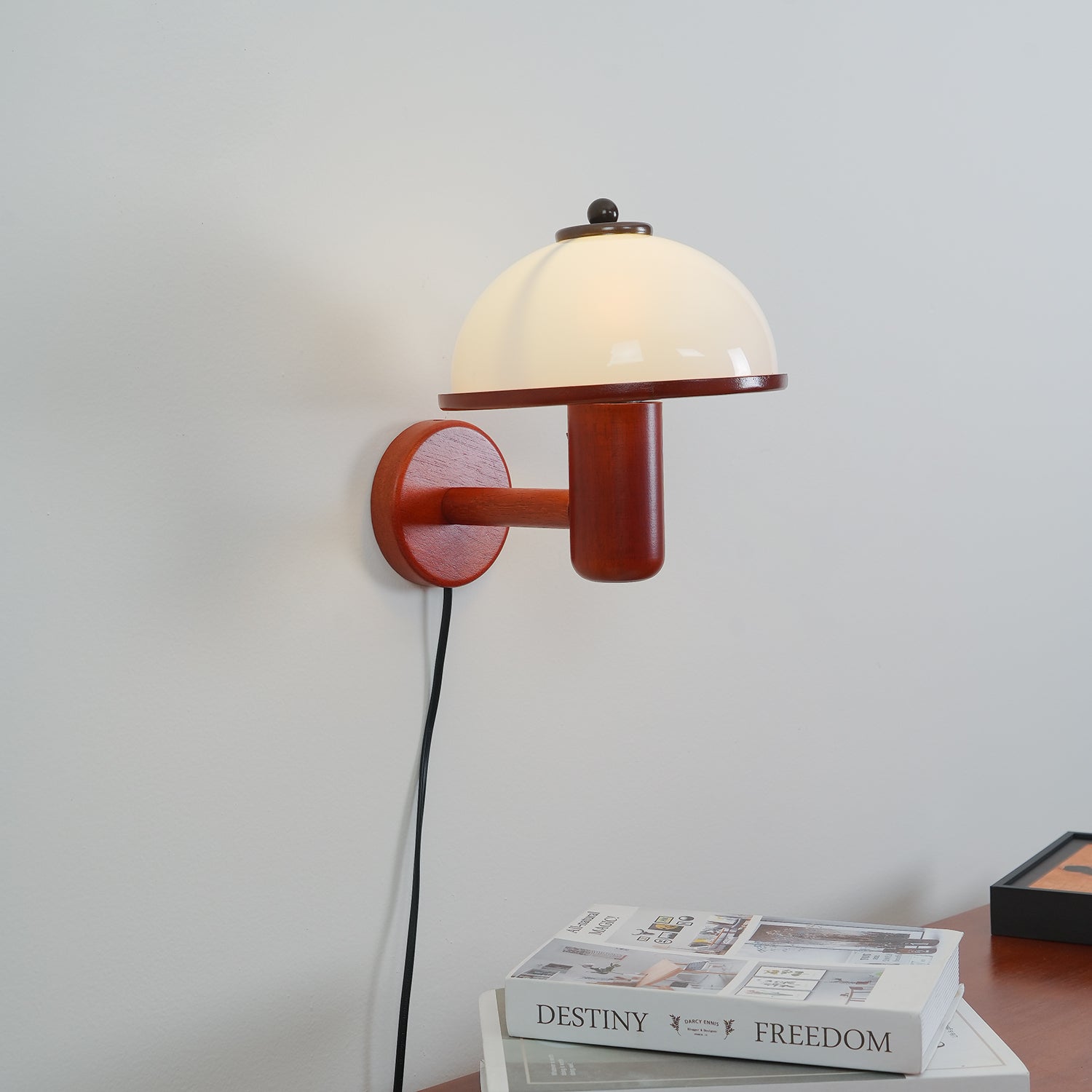 Lustra Wall Lamp Mushroom Wood
