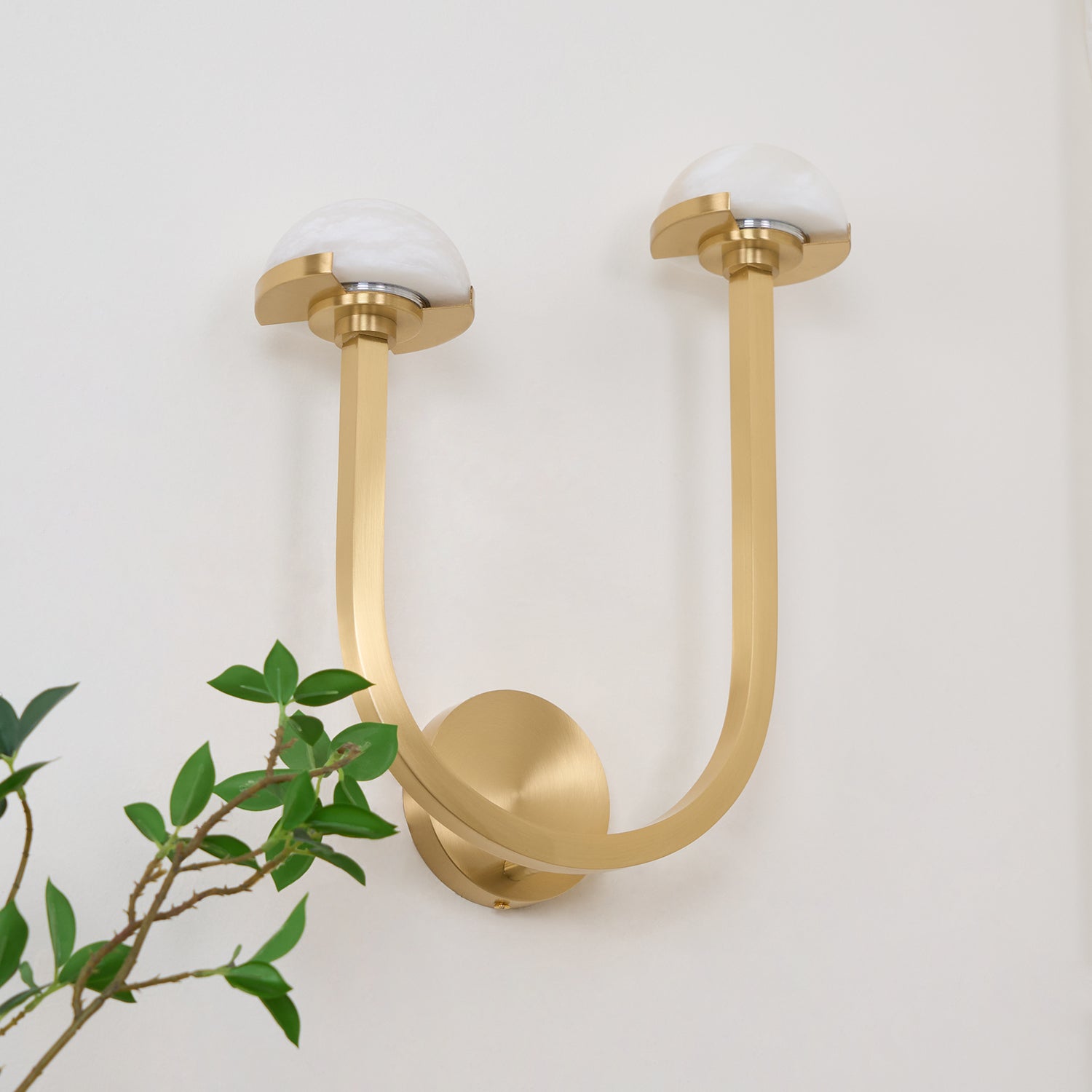 Vitalira Applique Murale Double en Albâtre