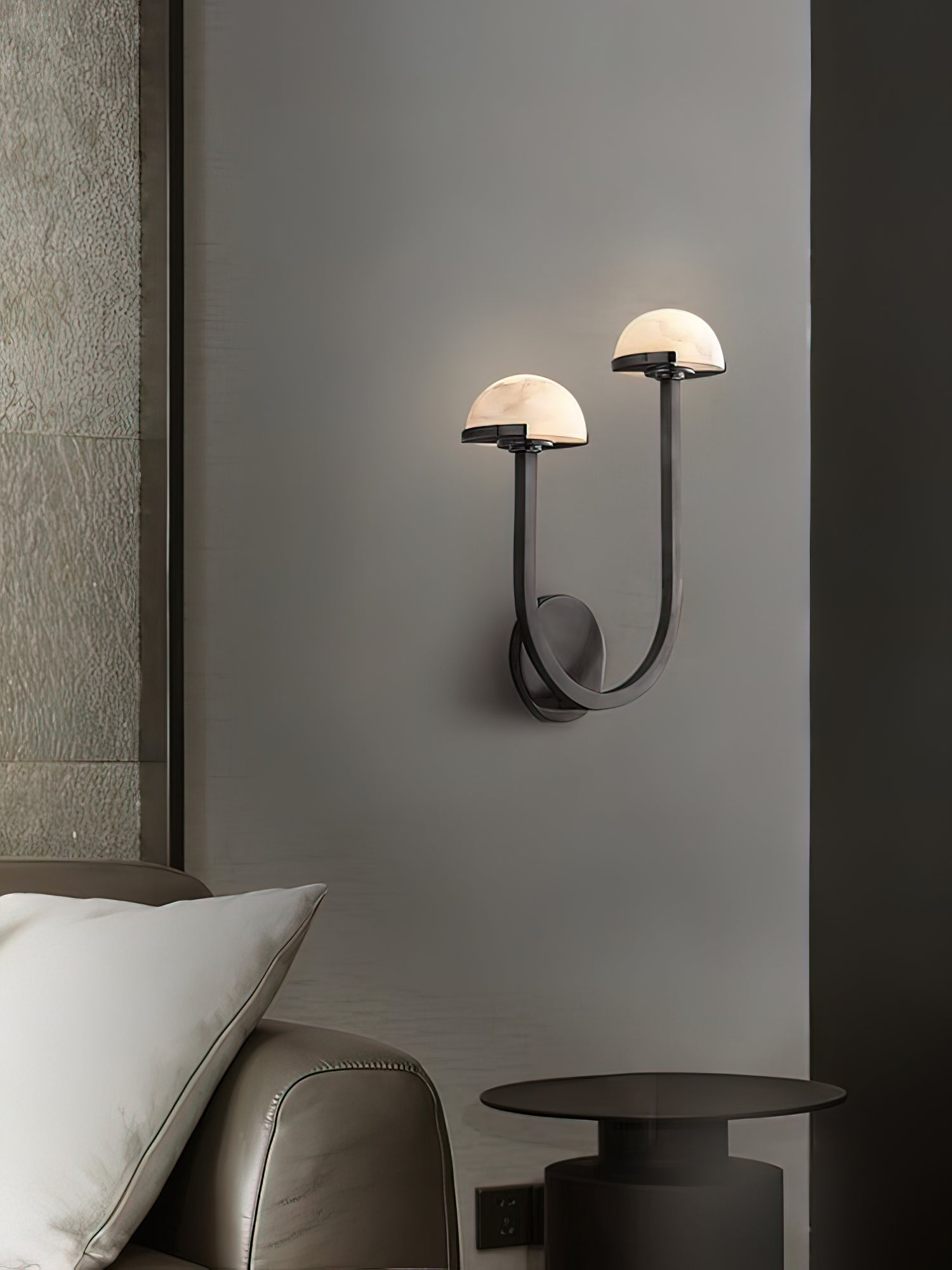 Vitalira Applique Murale Double en Albâtre
