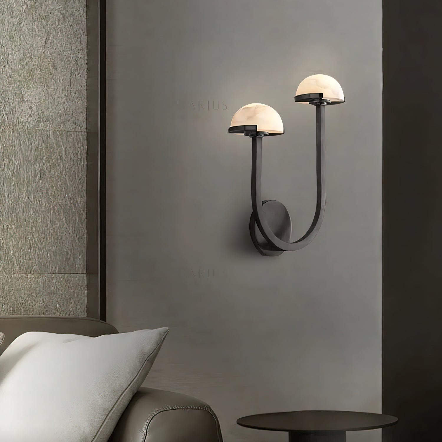 Vitalira Applique Murale Double en Albâtre