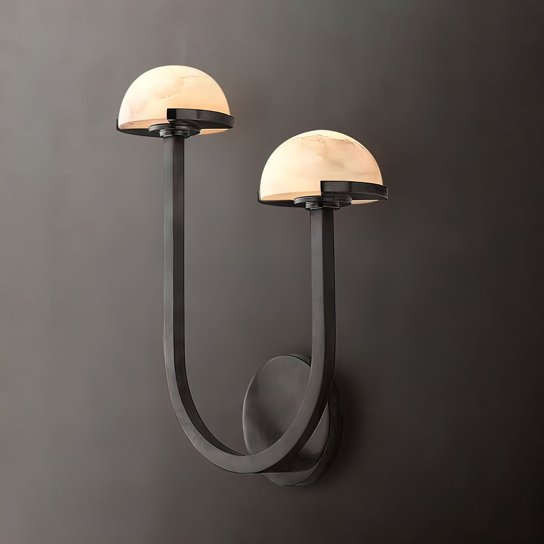 Vitalira Applique Murale Double en Albâtre