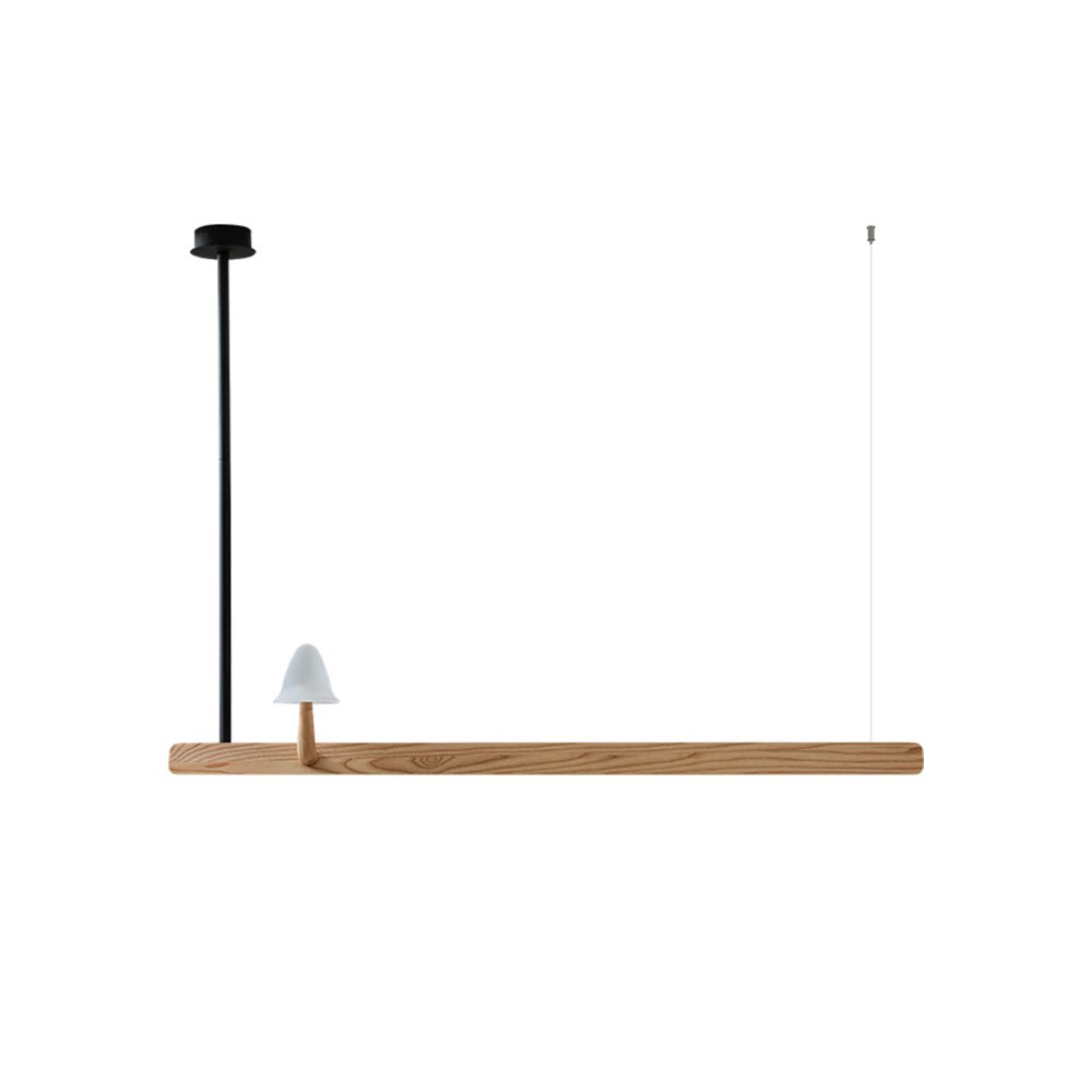 Lustra Lustre en Bois Minimaliste Moderne