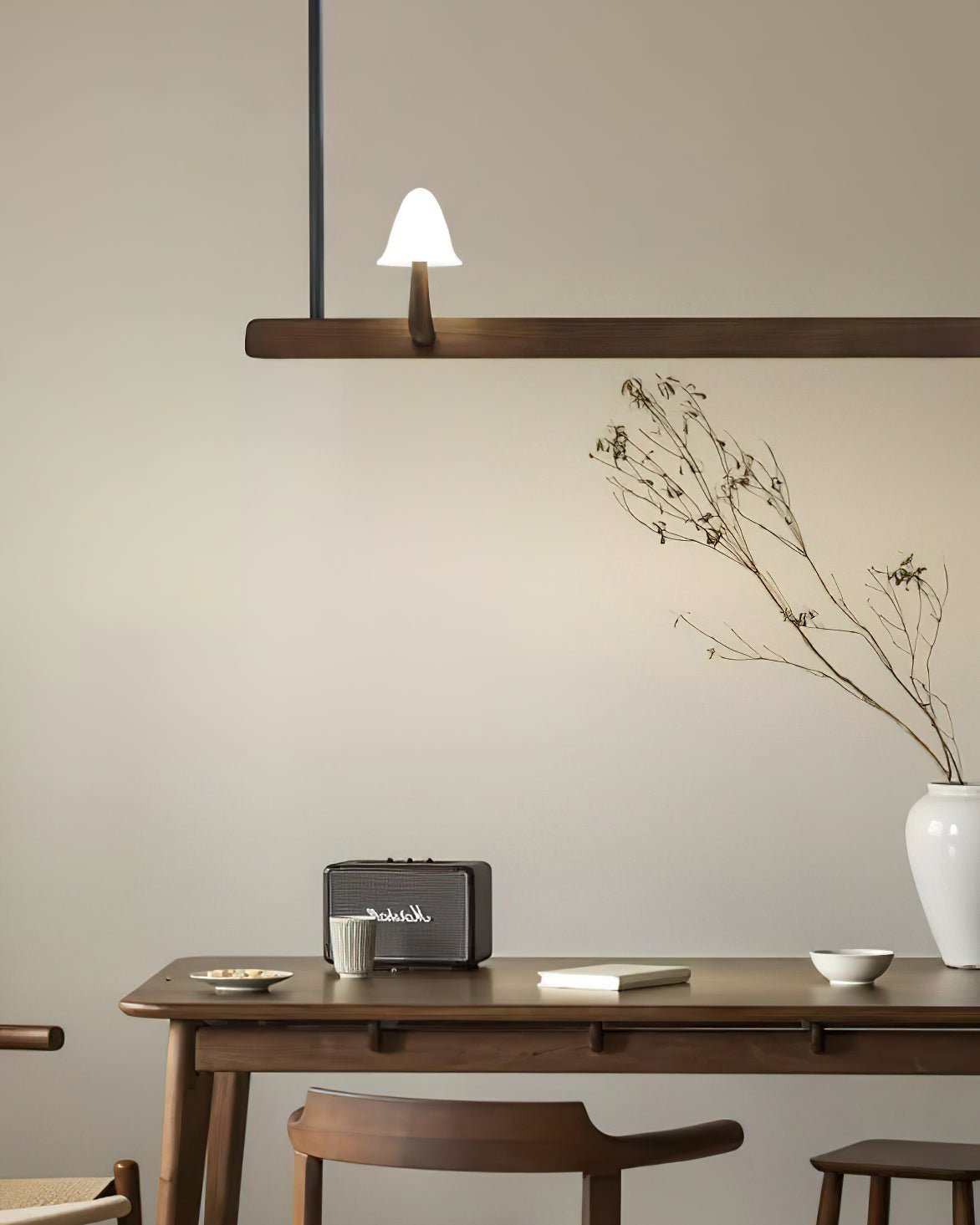 Lustra Lustre en Bois Minimaliste Moderne