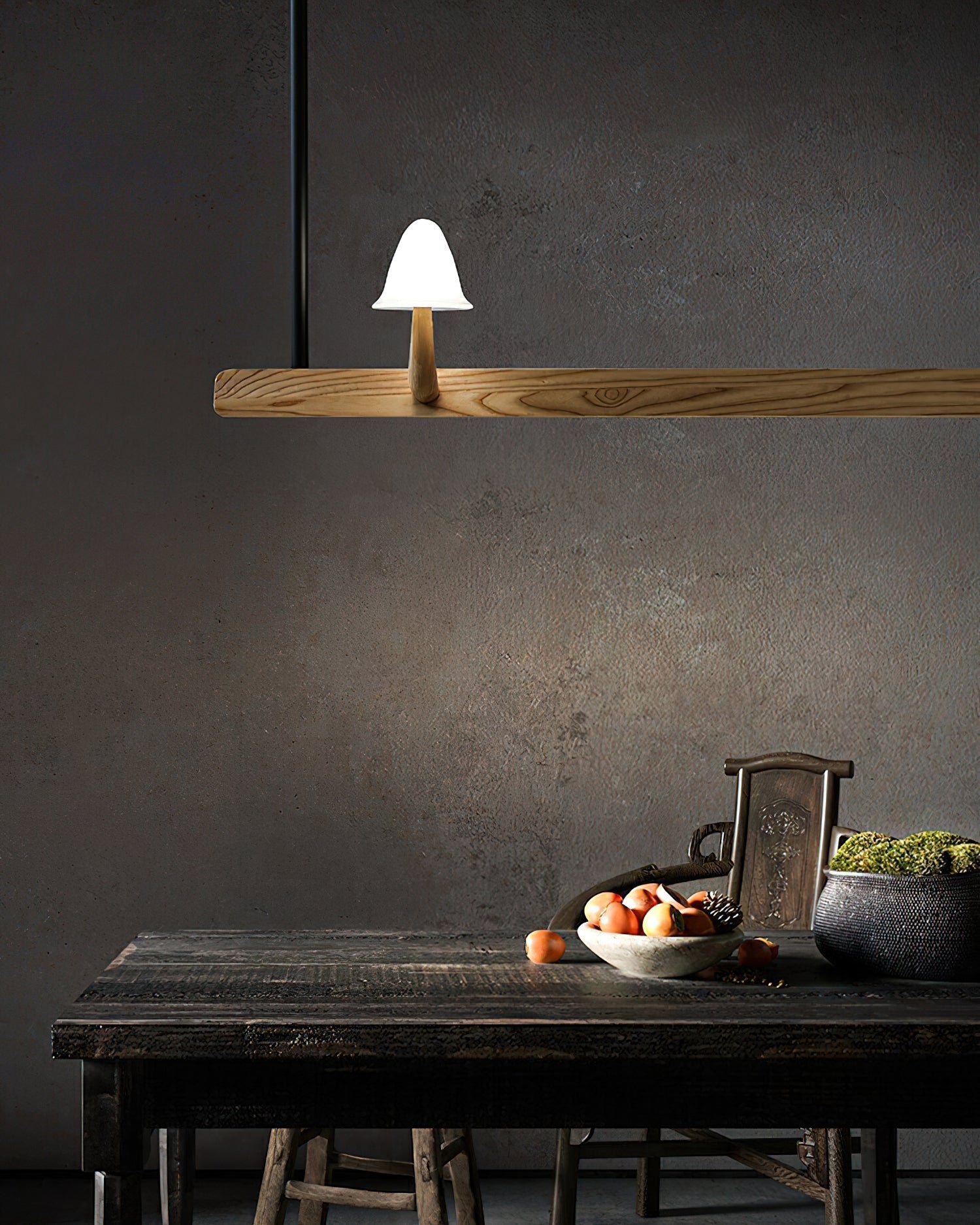 Lustra Lustre en Bois Minimaliste Moderne