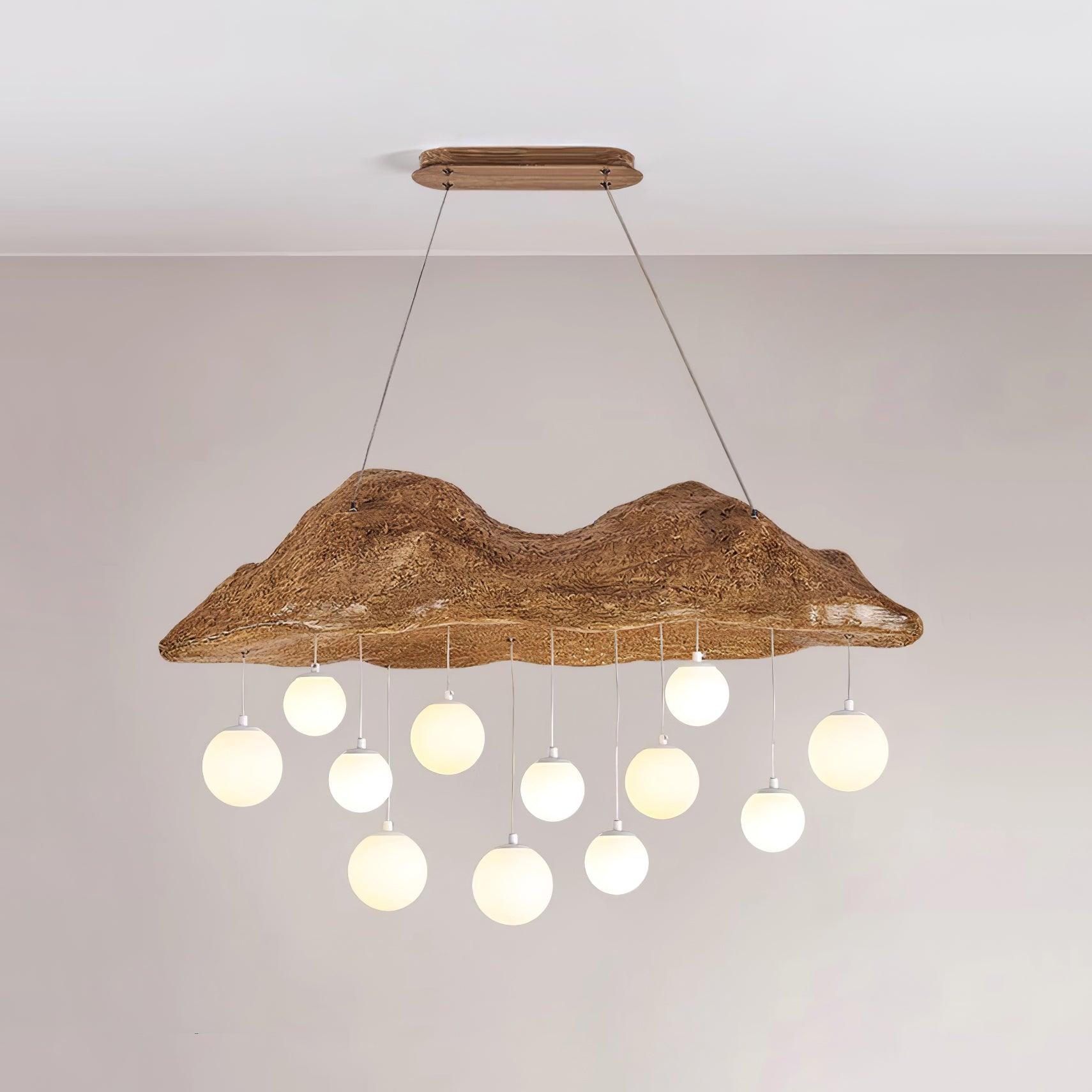 Mushroom Lustre Nuage Canopée Perforée Globes