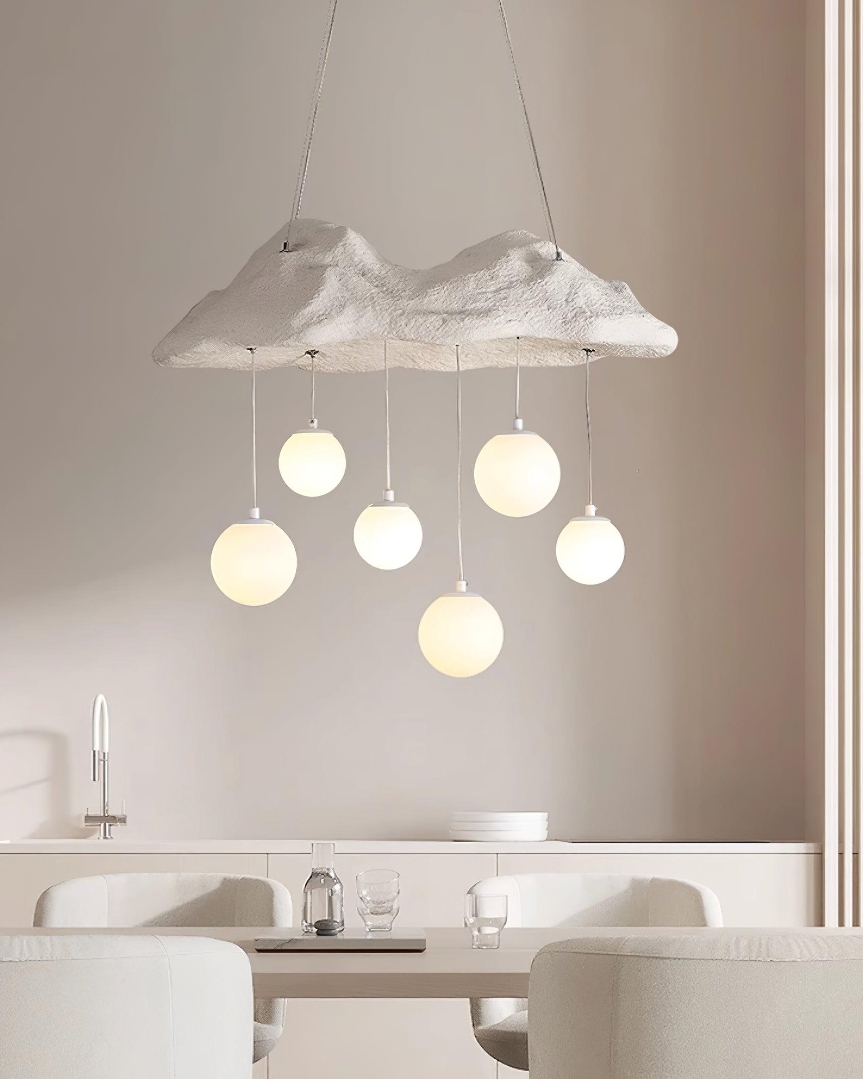 Mushroom Lustre Nuage Canopée Perforée Globes