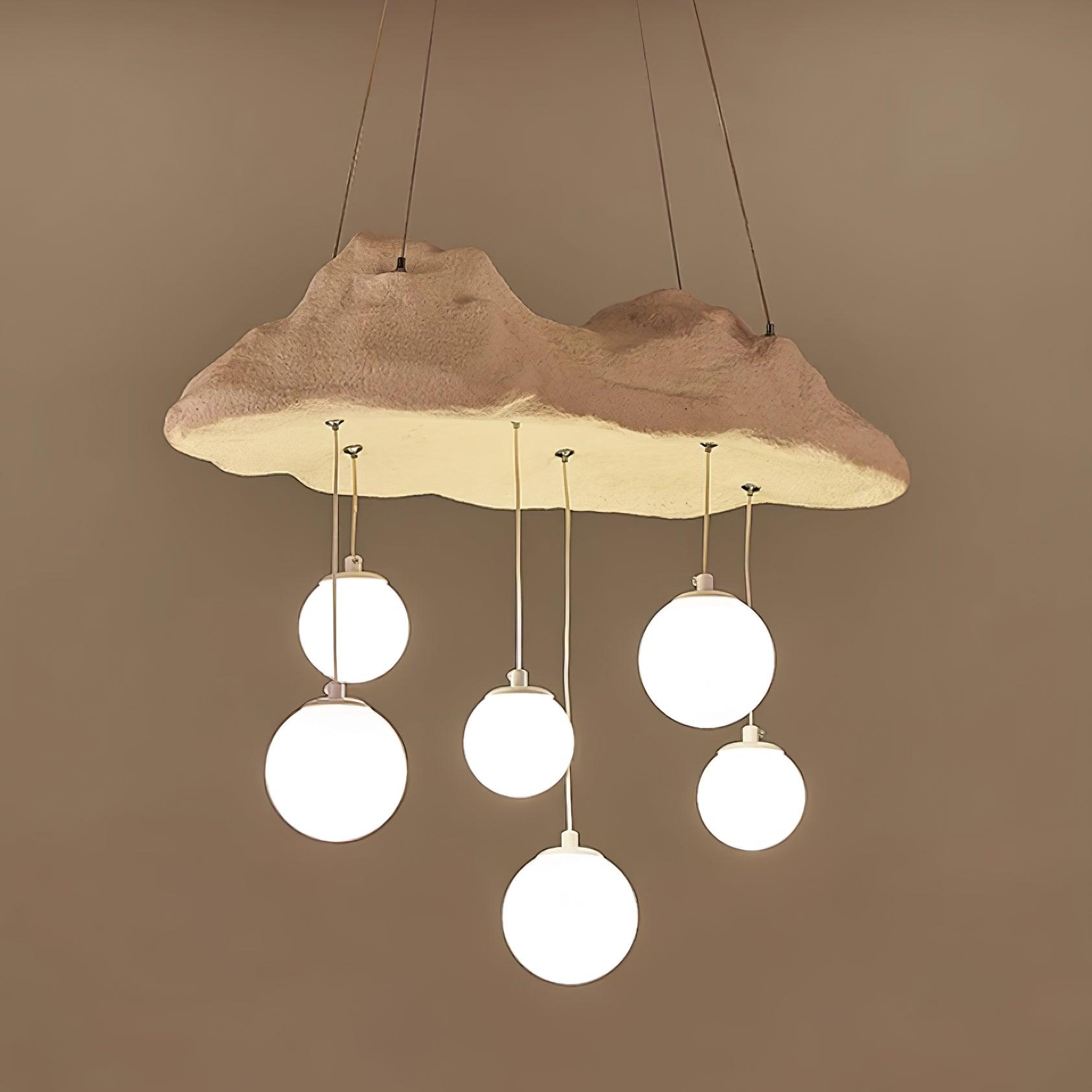 Mushroom Lustre Nuage Canopée Perforée Globes