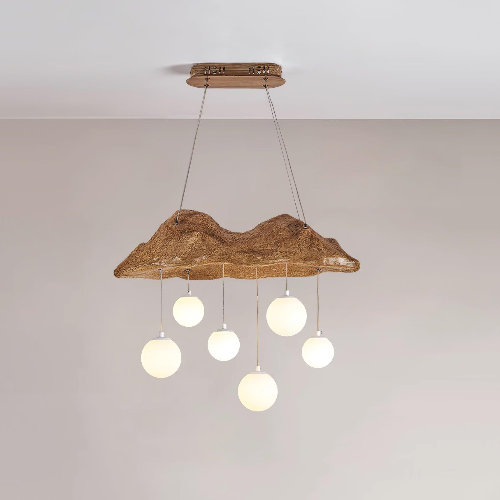 Mushroom Lustre Nuage Canopée Perforée Globes