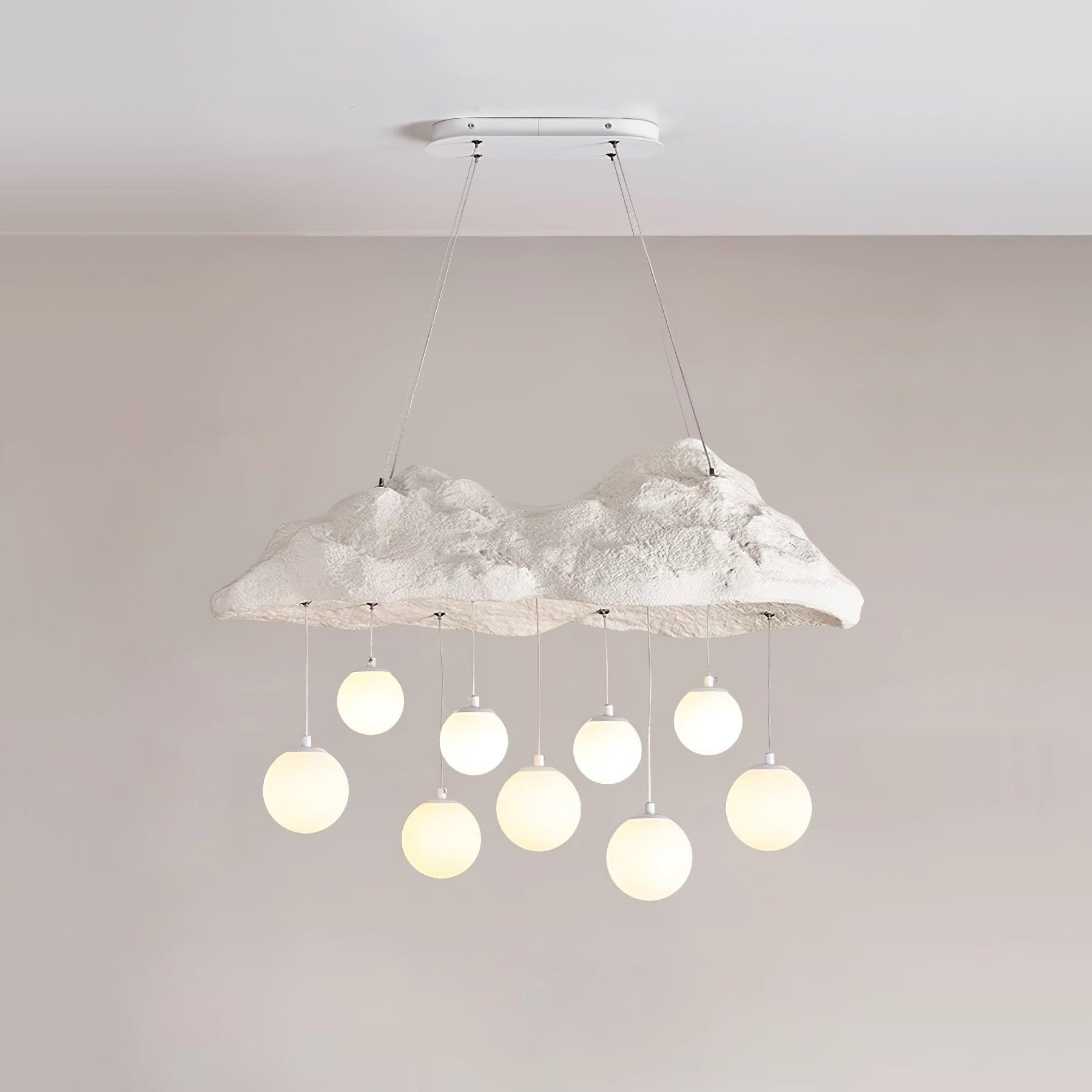 Mushroom Lustre Nuage Canopée Perforée Globes