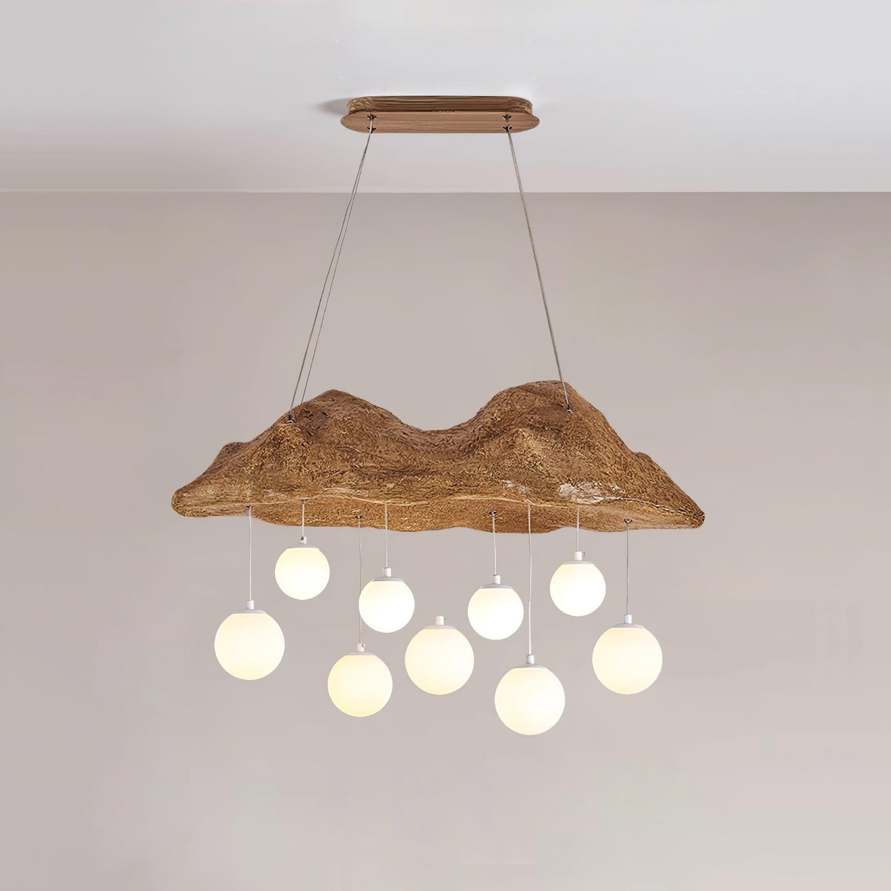 Mushroom Lustre Nuage Canopée Perforée Globes