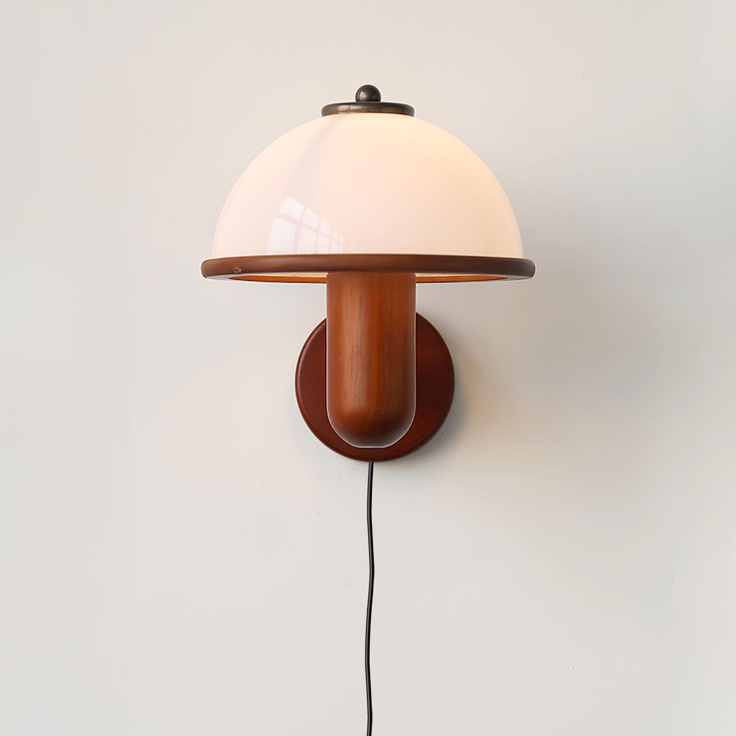 Lustra Applique Murale Champignon Bois de Chêne
