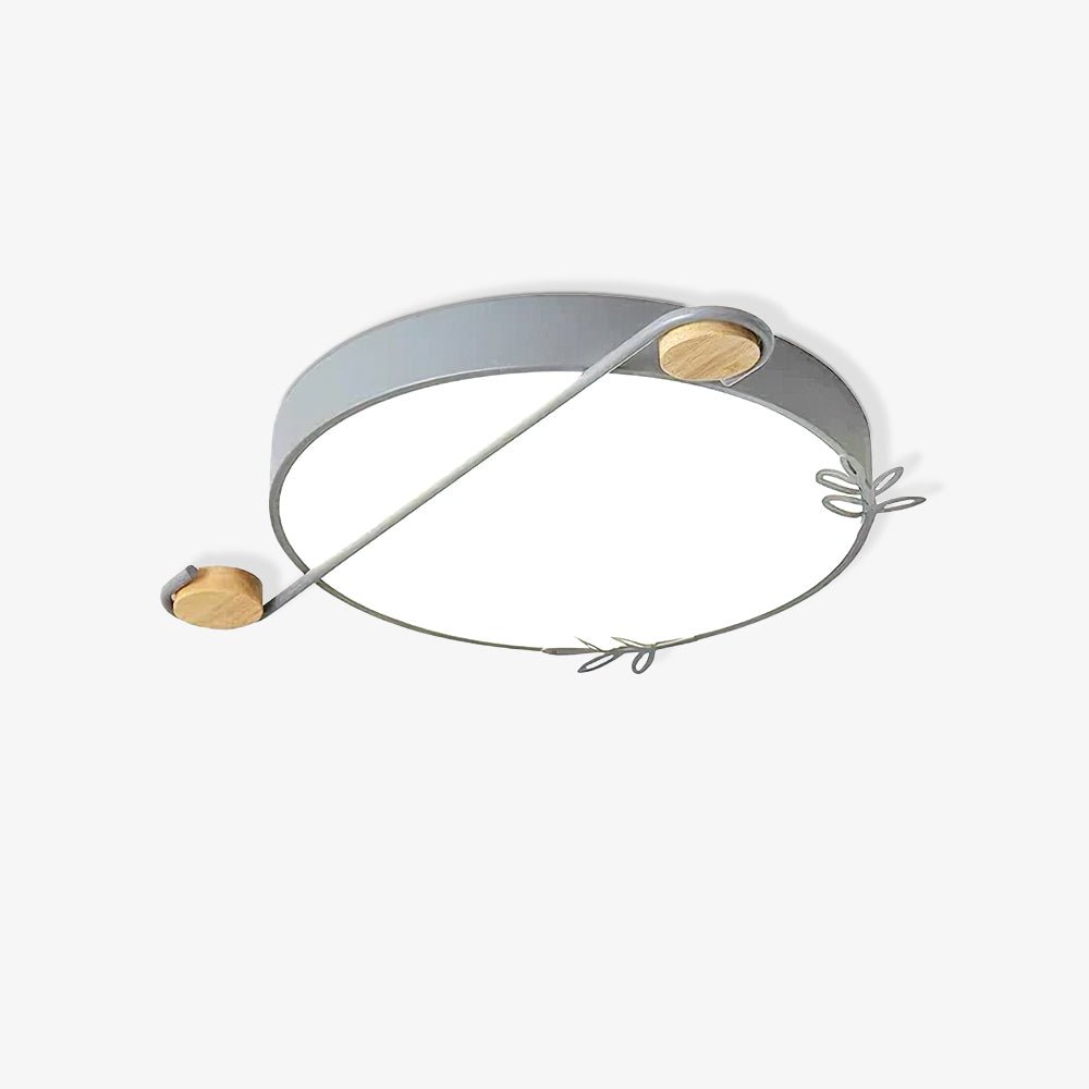 Evzorira Lampe Plafonnier Ronde Art Note Musicale