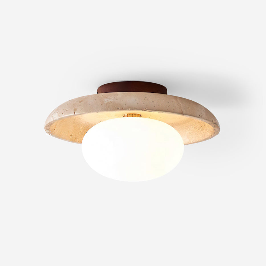Mylie Plafonnier Minimaliste en Travertin