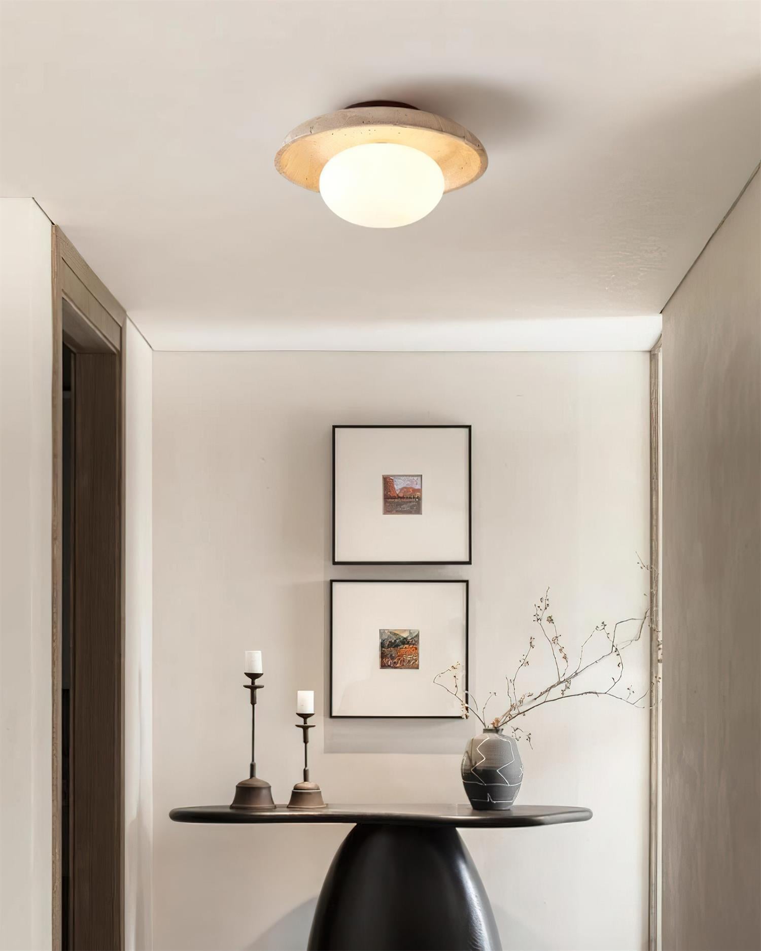 Mylie Plafonnier Minimaliste en Travertin
