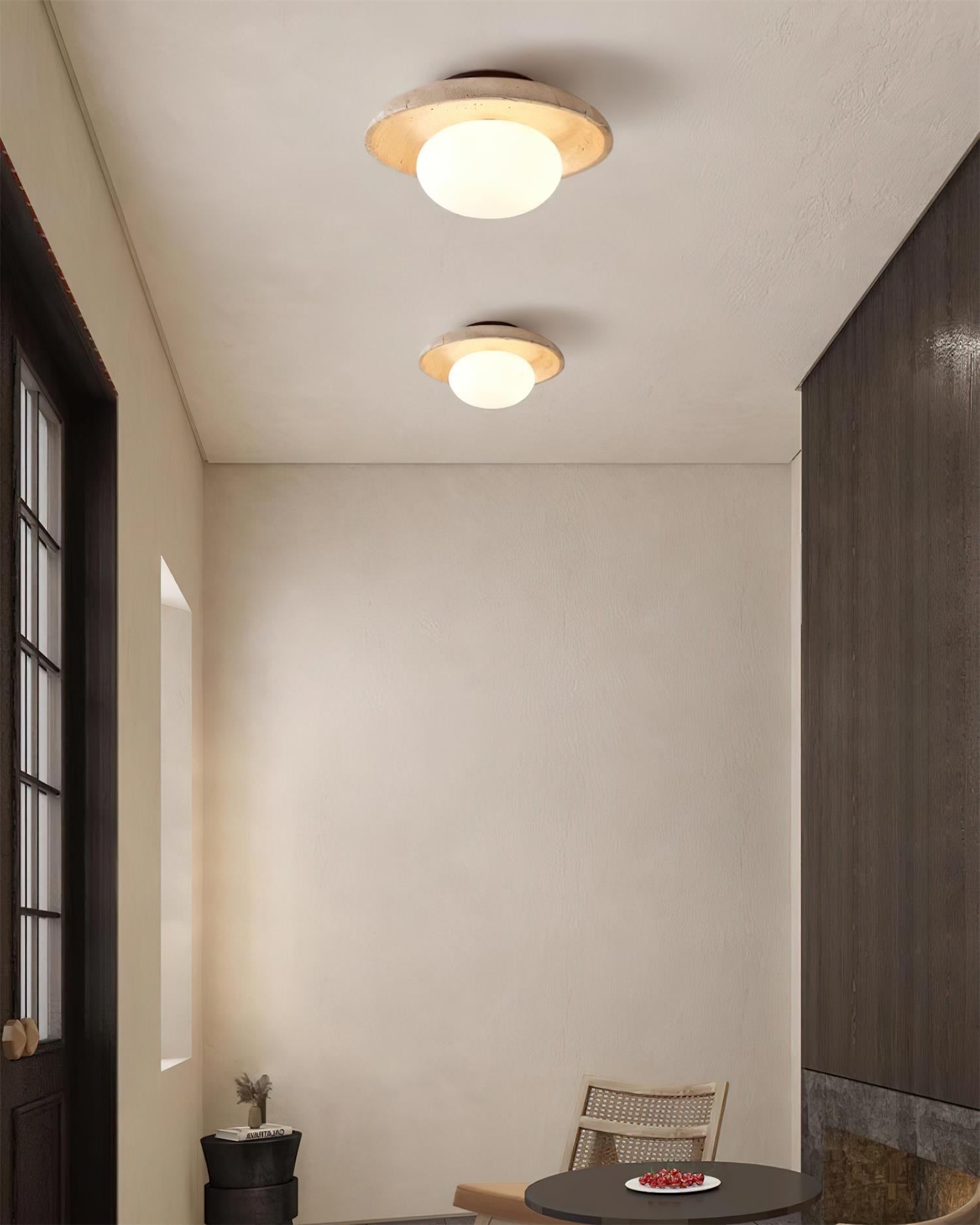 Mylie Plafonnier Minimaliste en Travertin