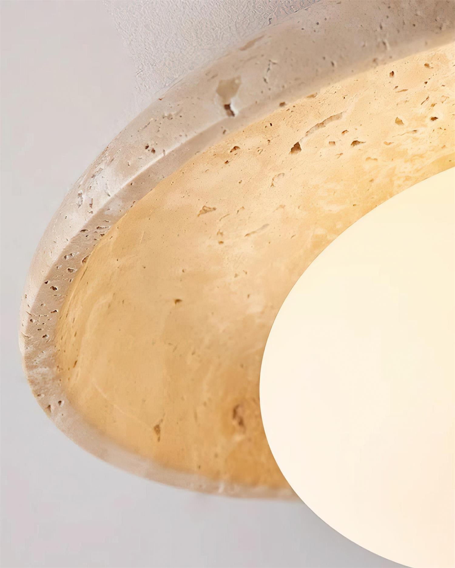 Mylie Plafonnier Minimaliste en Travertin