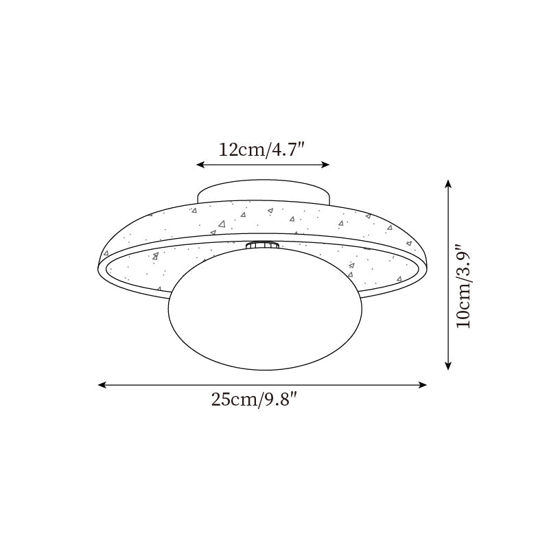 Mylie Plafonnier Minimaliste en Travertin