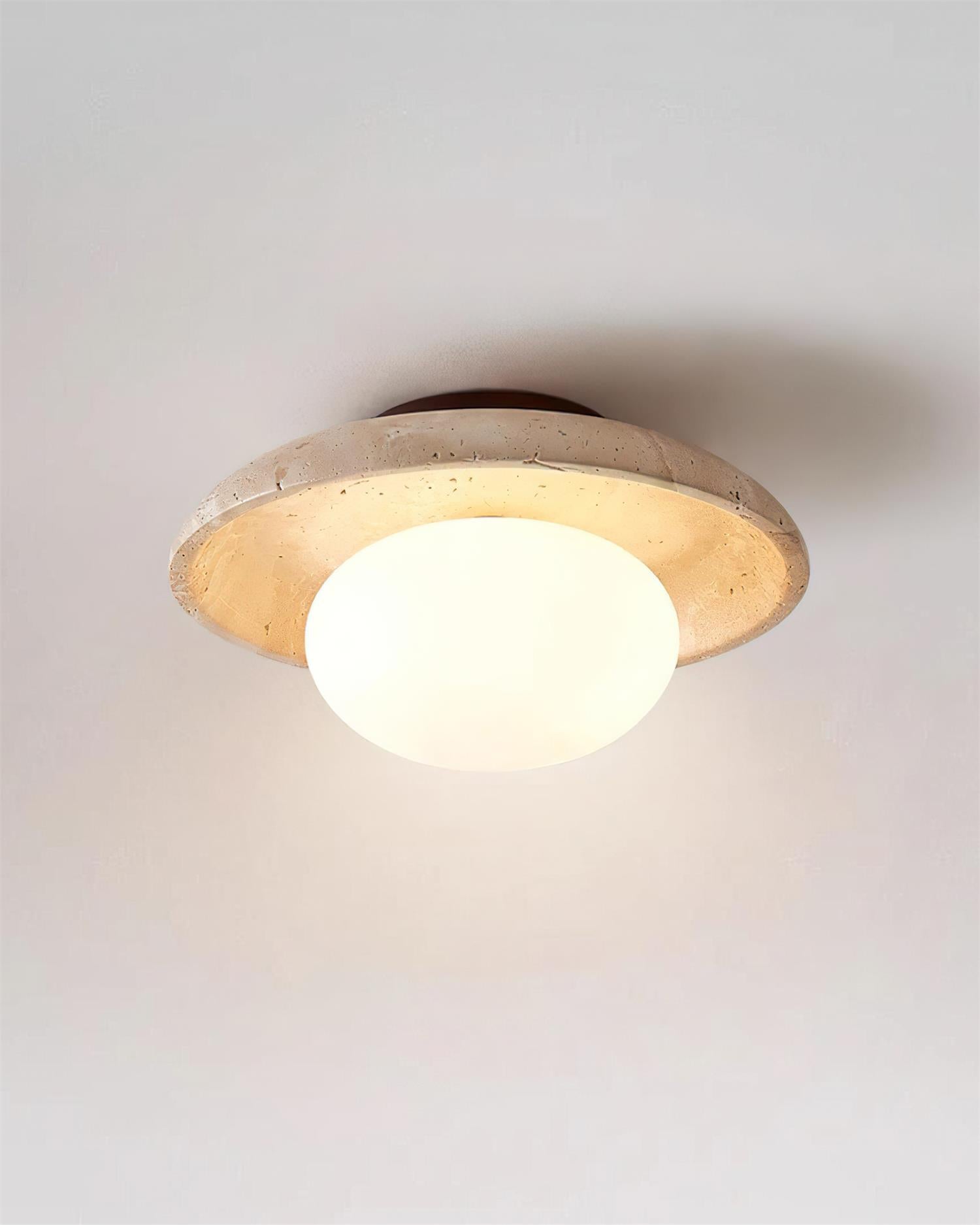 Mylie Plafonnier Minimaliste en Travertin