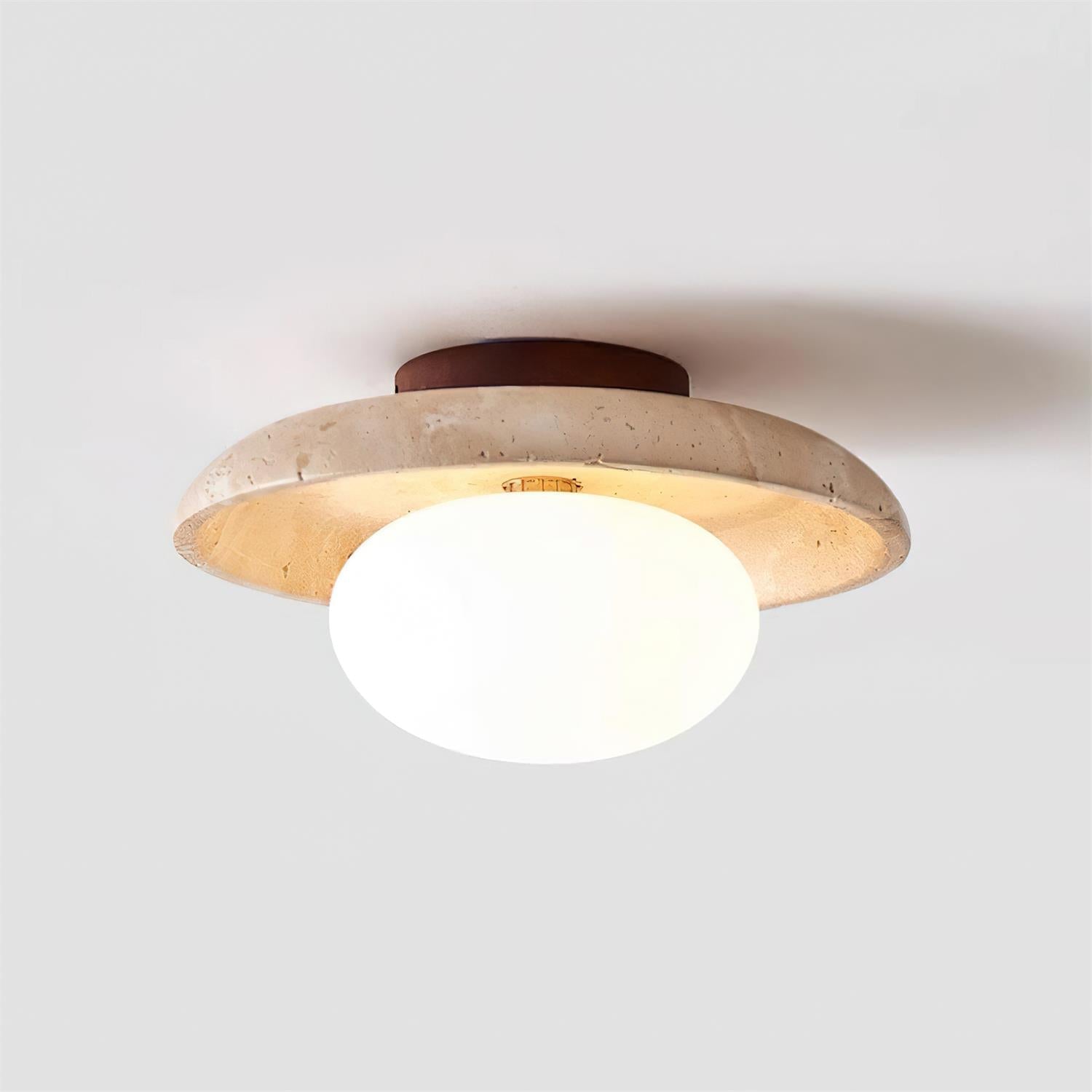 Mylie Plafonnier Minimaliste en Travertin
