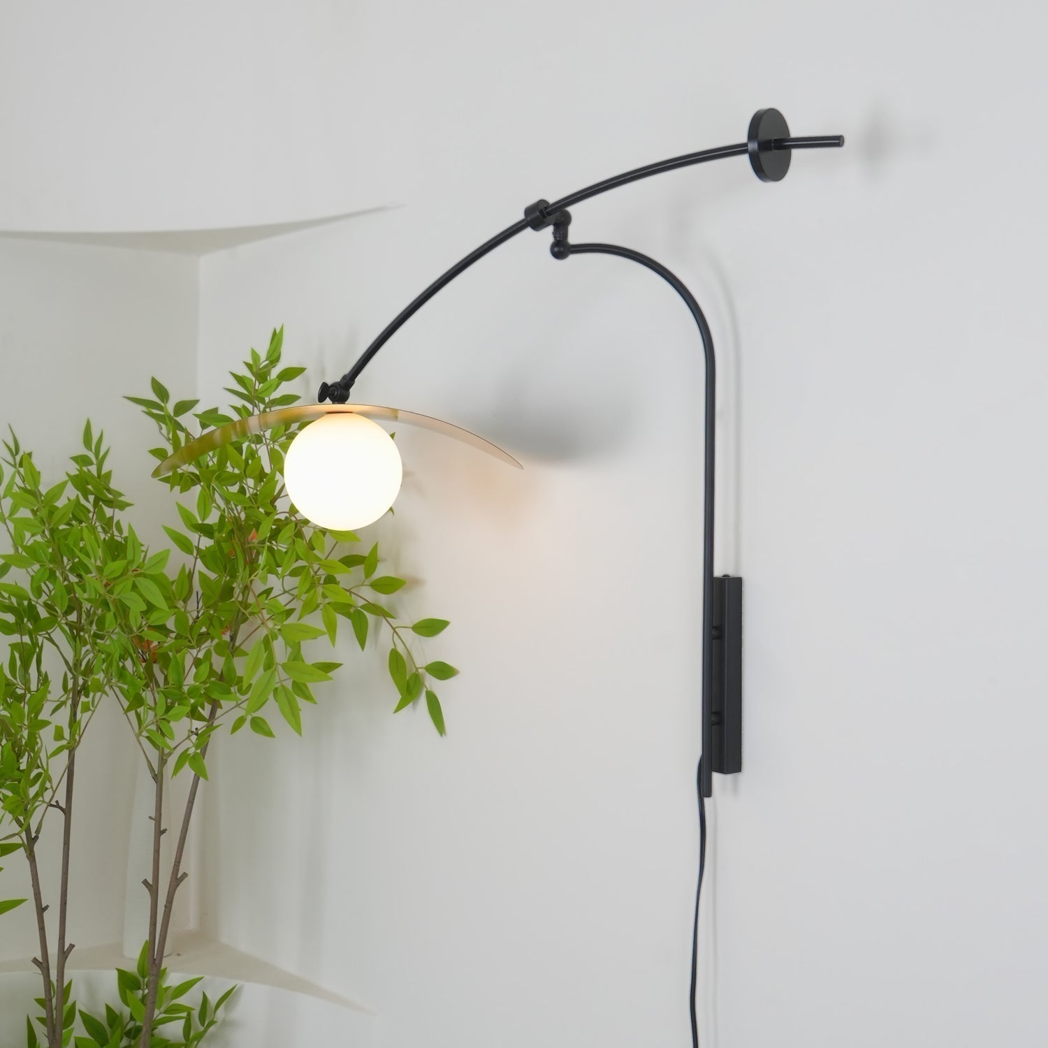 Embise Glass Minimalist  Wall Lamp