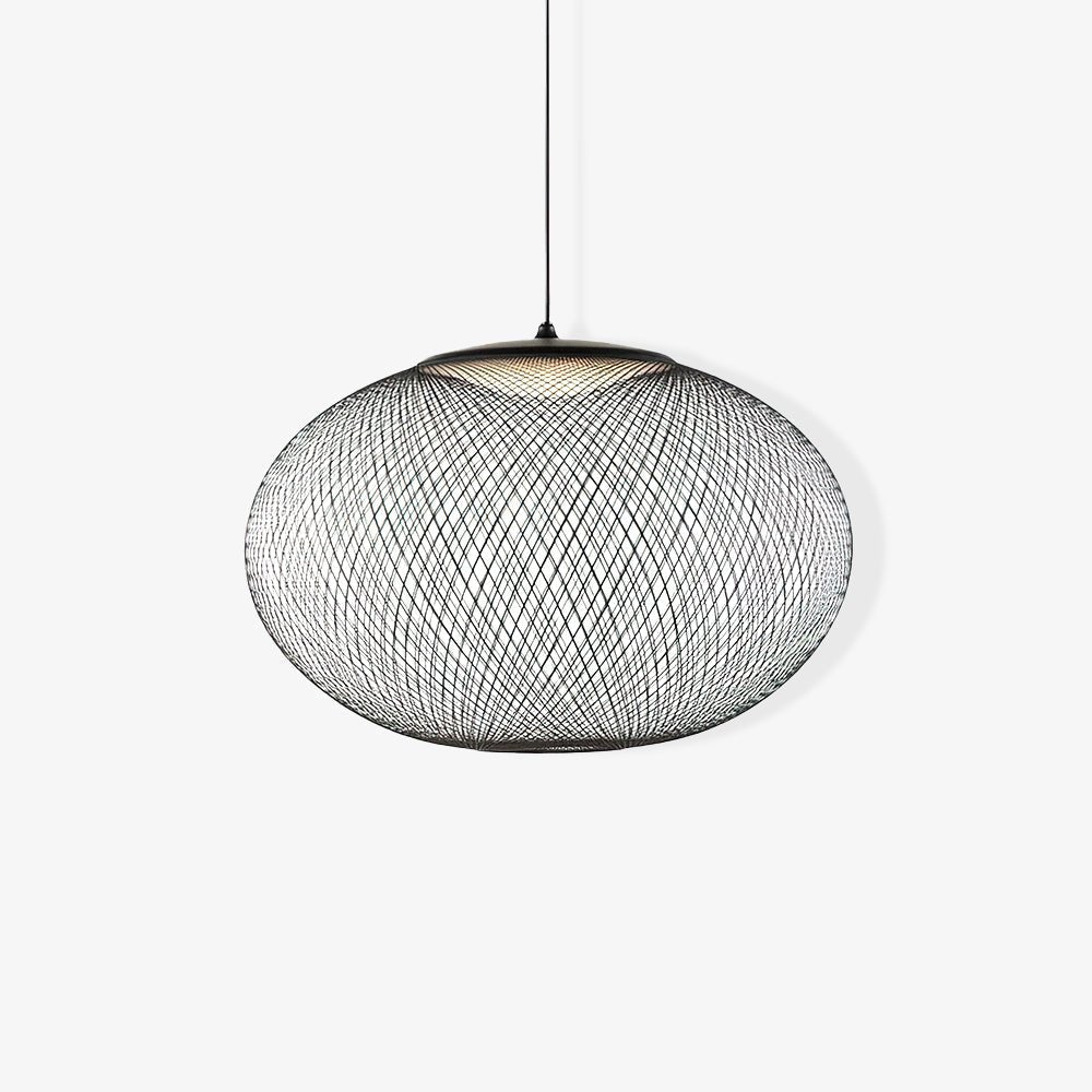 Lustra Suspension Lampe Maille Noire