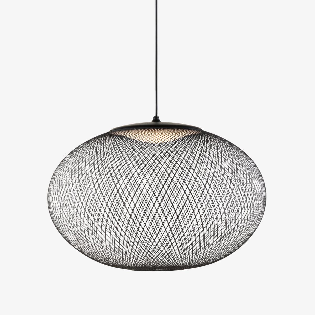 Lustra Suspension Lampe Maille Noire