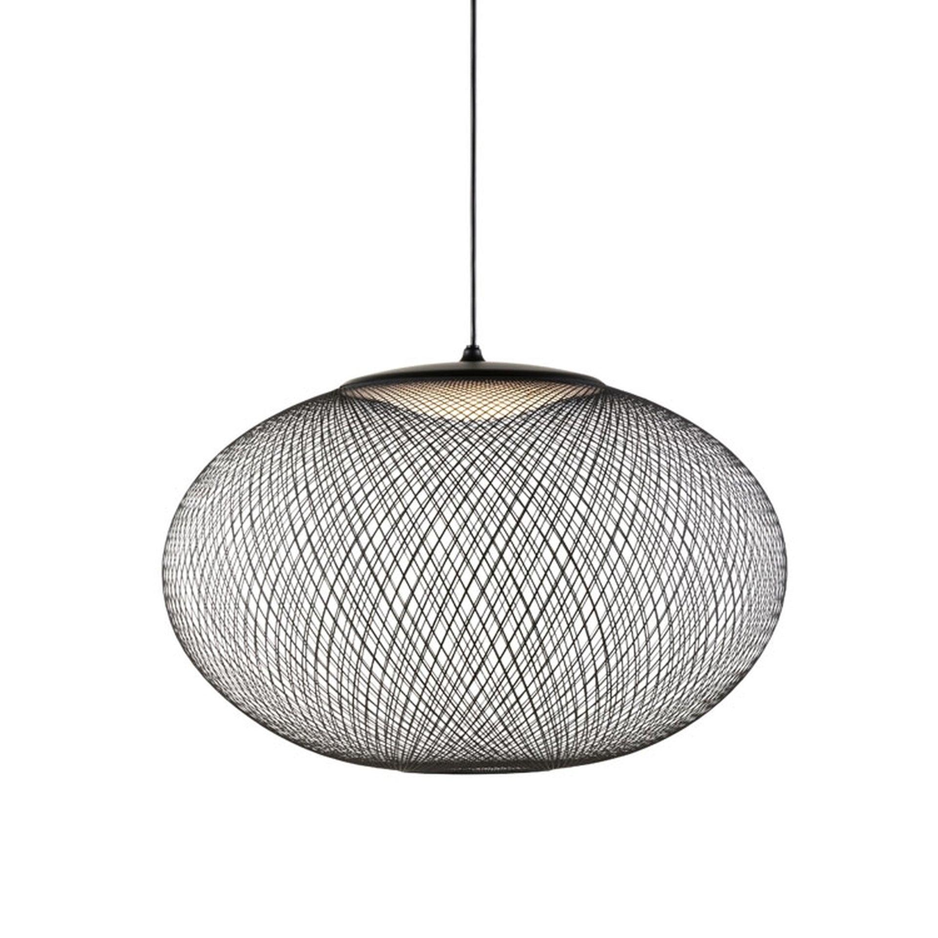 Lustra Suspension Lampe Maille Noire