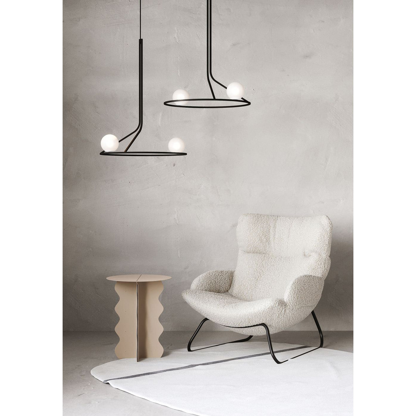 Ilthael Lustre Moderne Minimaliste en Laiton et Verre