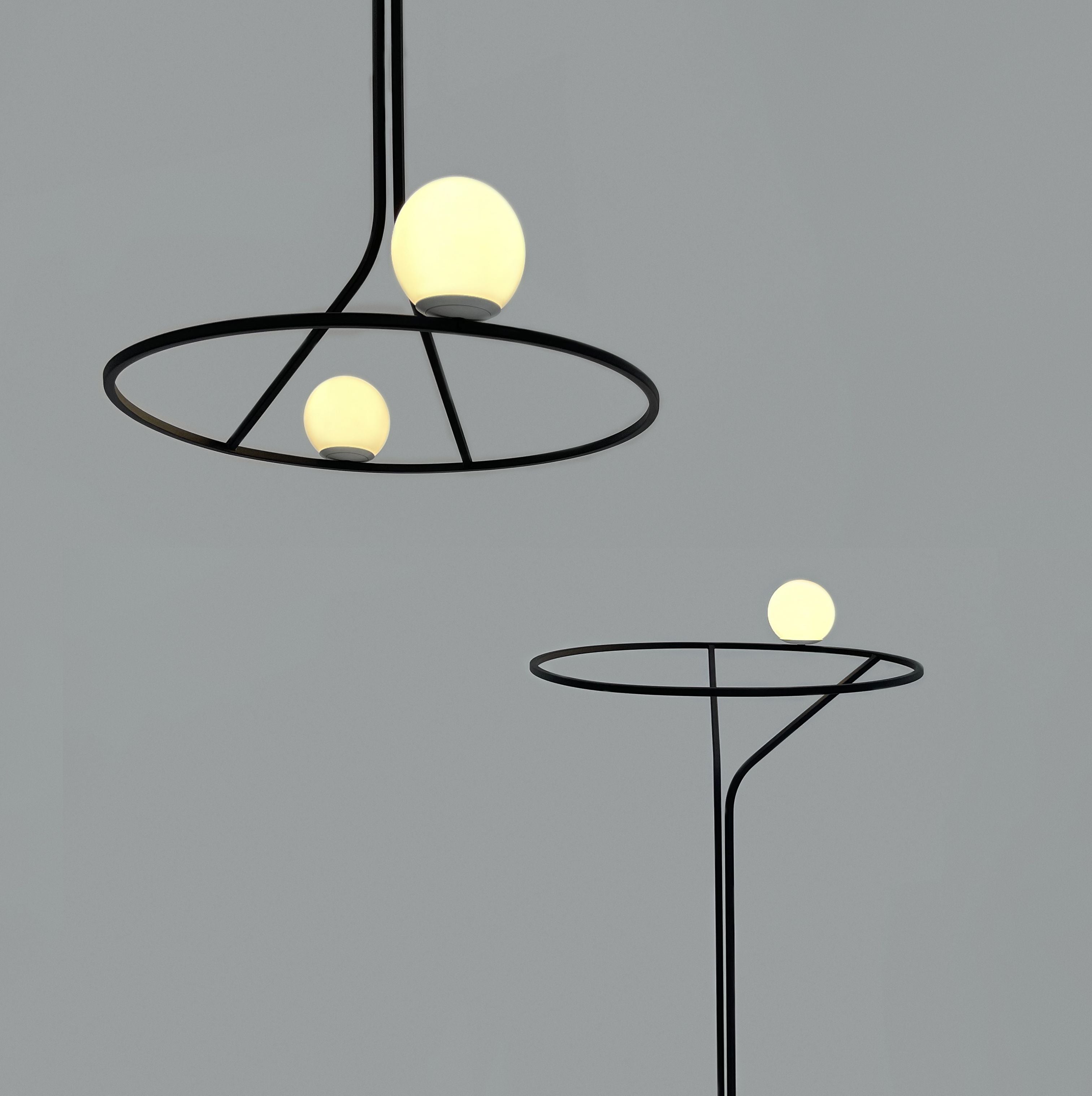 Ilthael Lustre Moderne Minimaliste en Laiton et Verre