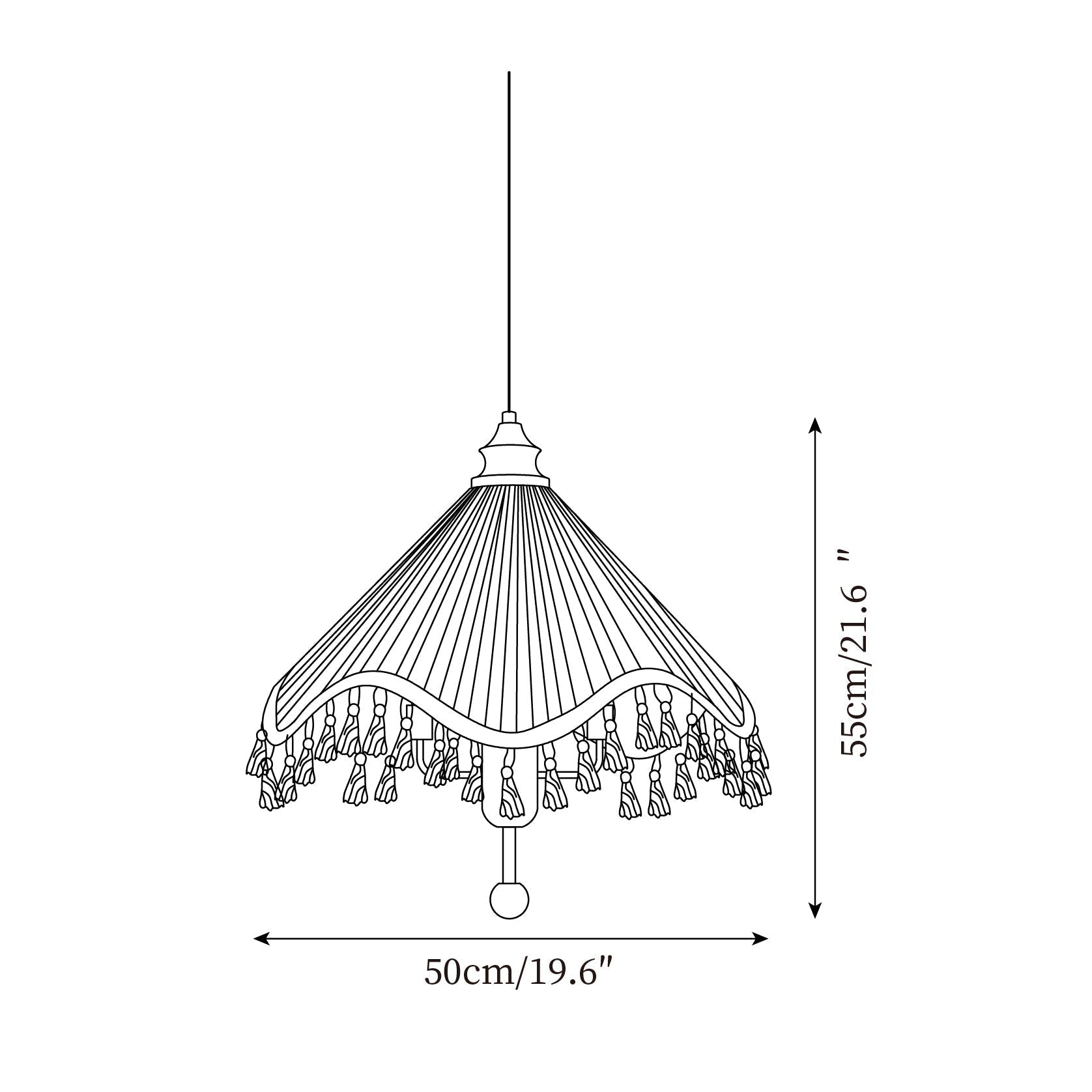 Rosetta Suspension en Tissu Boutique