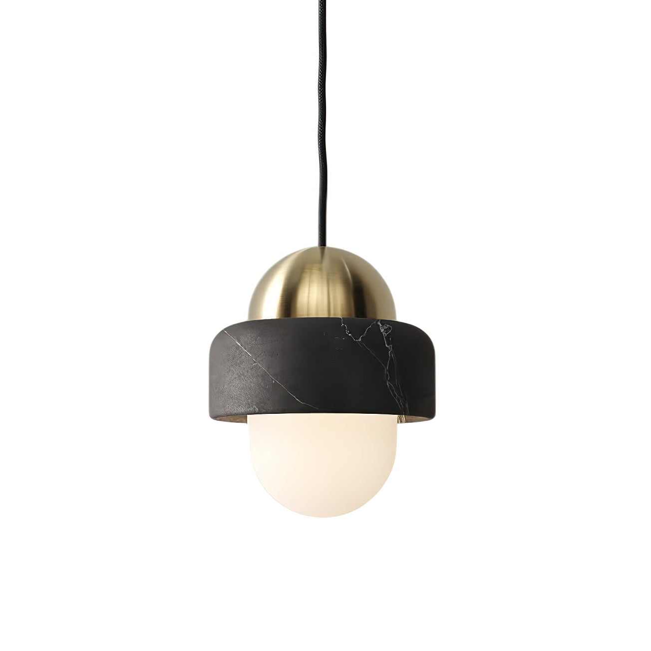 Elliren Suspension Moderne Minimaliste en Verre et Marbre