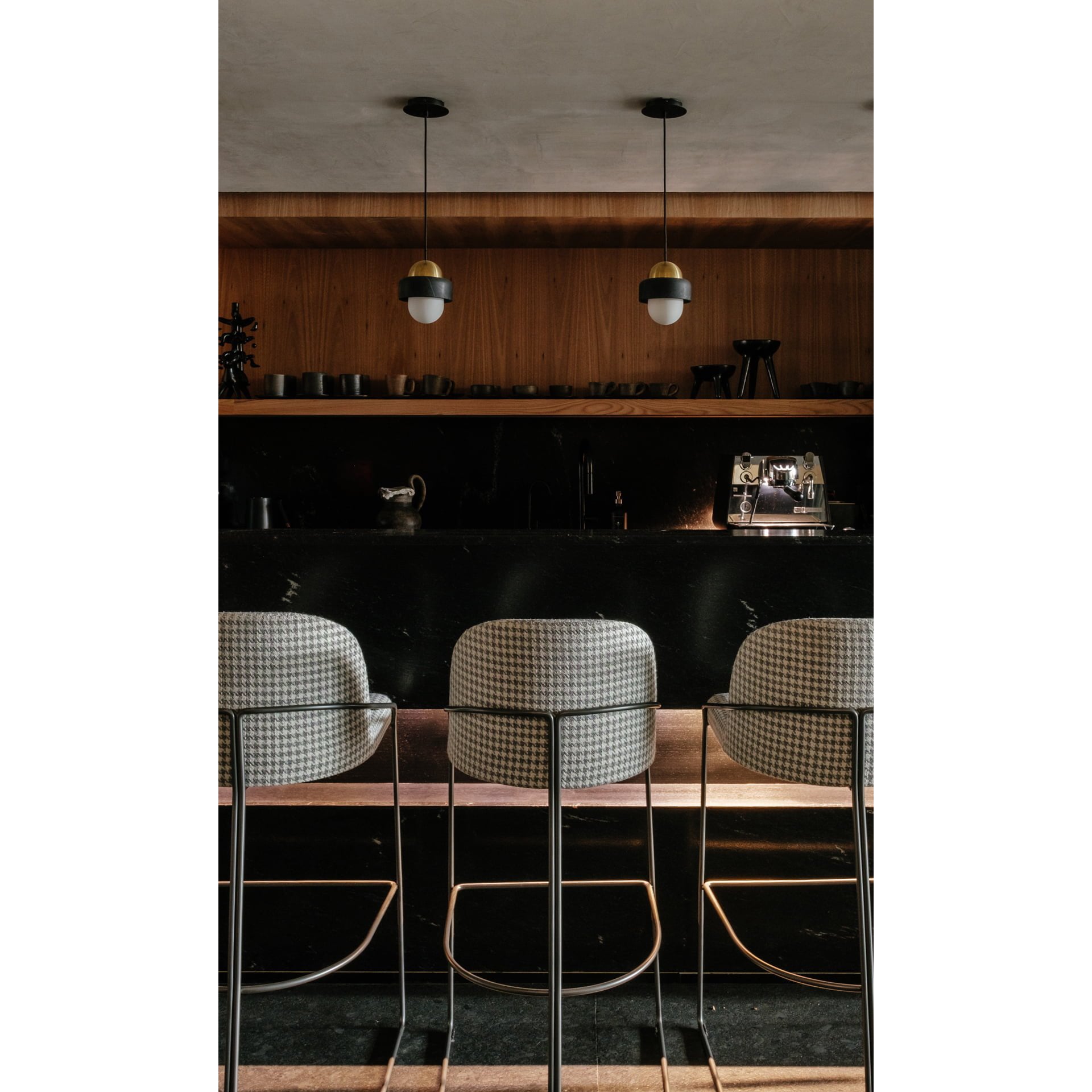 Elliren Suspension Moderne Minimaliste en Verre et Marbre