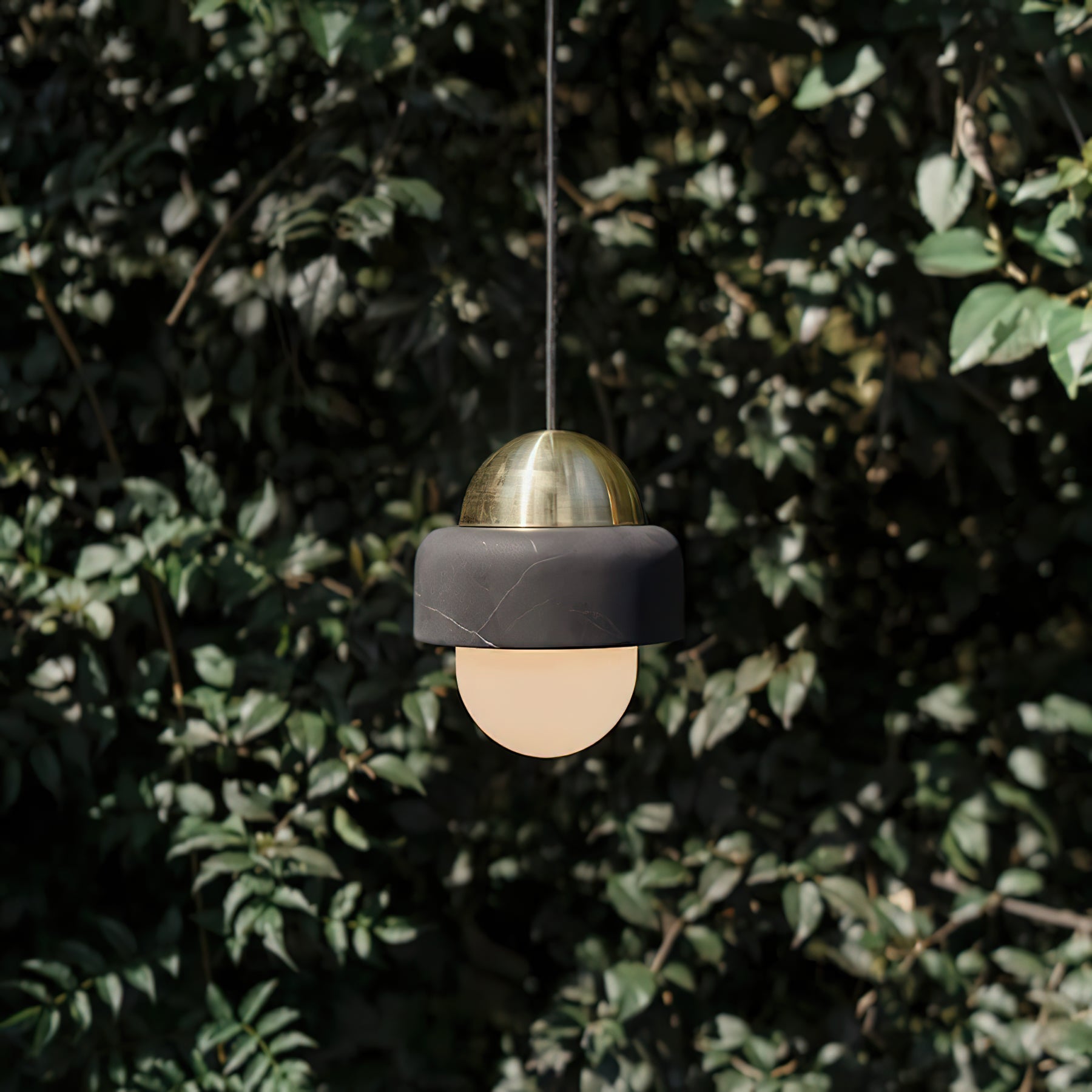 Elliren Suspension Moderne Minimaliste en Verre et Marbre