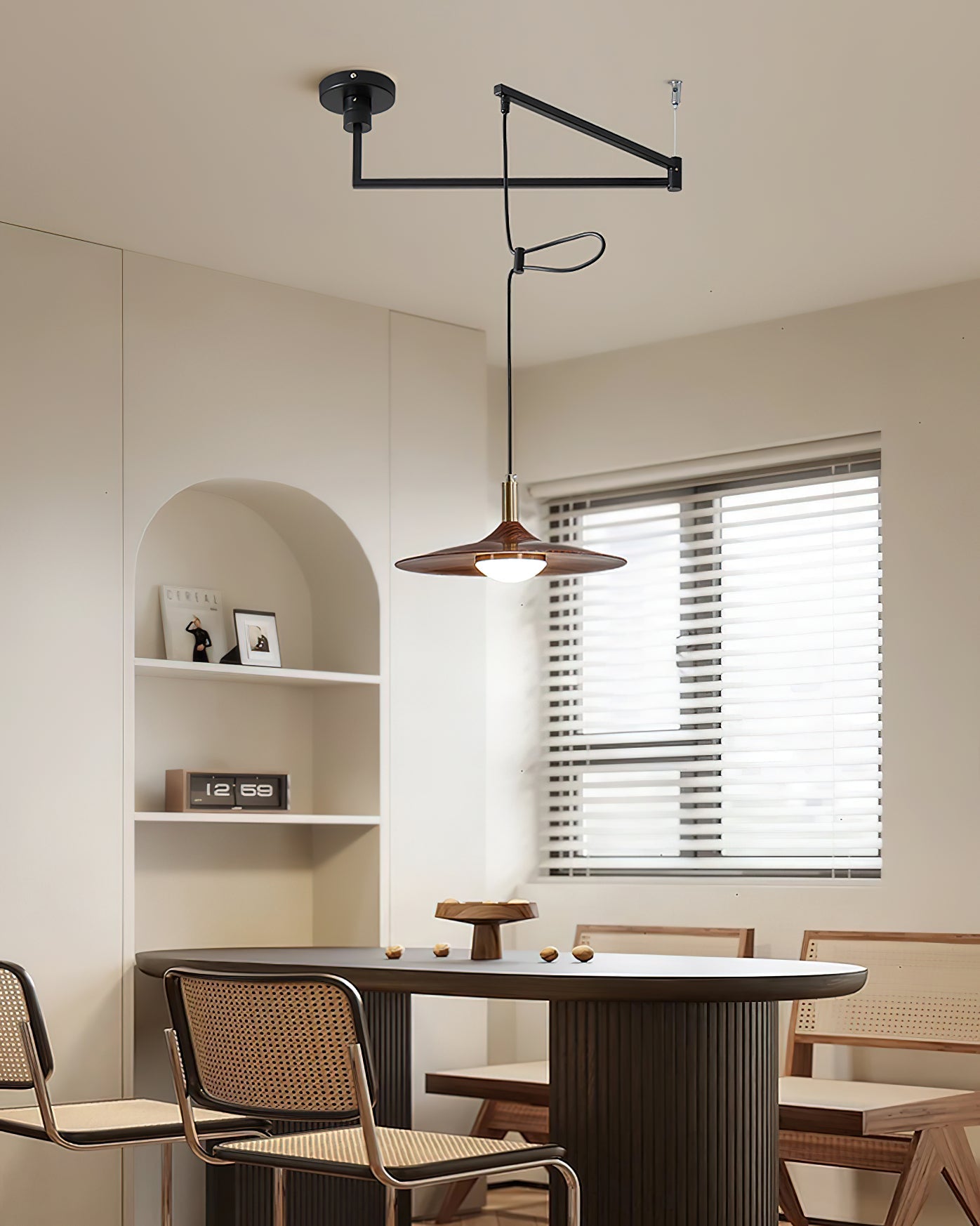 Veylo Lustra Lampe Suspendue Bras Pivotant Ajustable