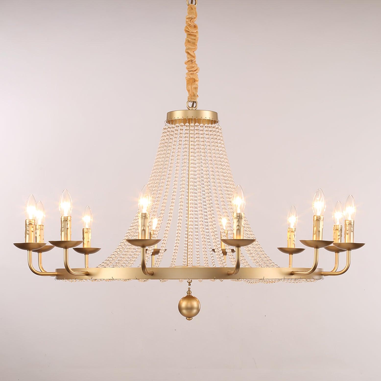 Naples Lustre Crystal Fer Rustique Moderne