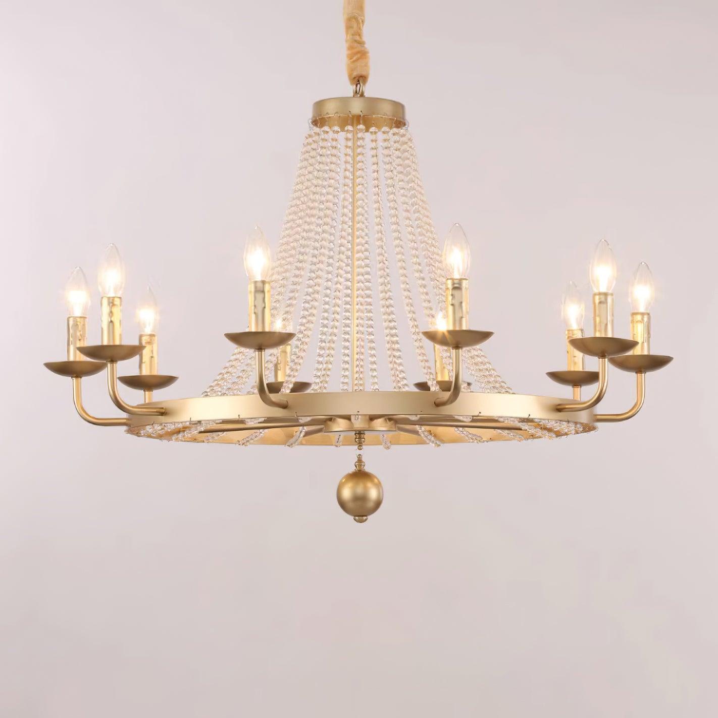 Naples Lustre Crystal Fer Rustique Moderne