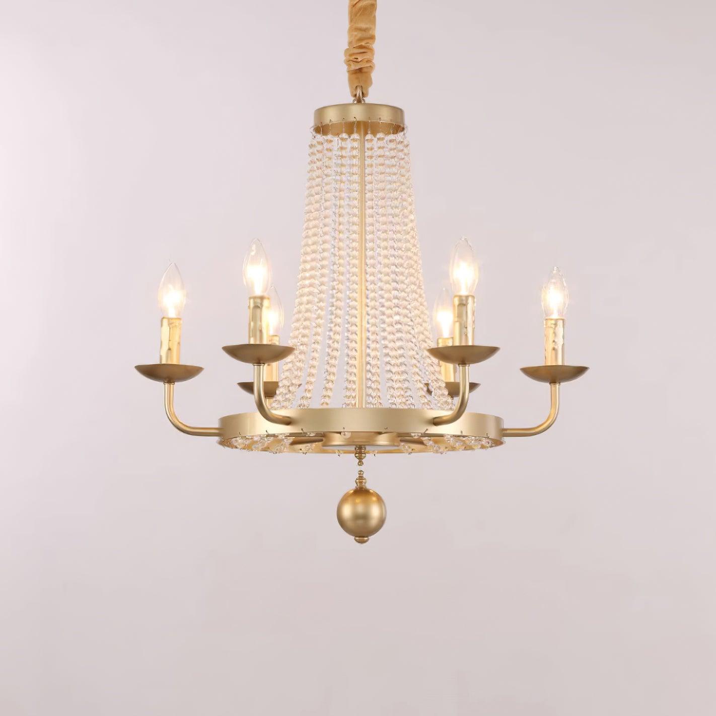 Naples Lustre Crystal Fer Rustique Moderne