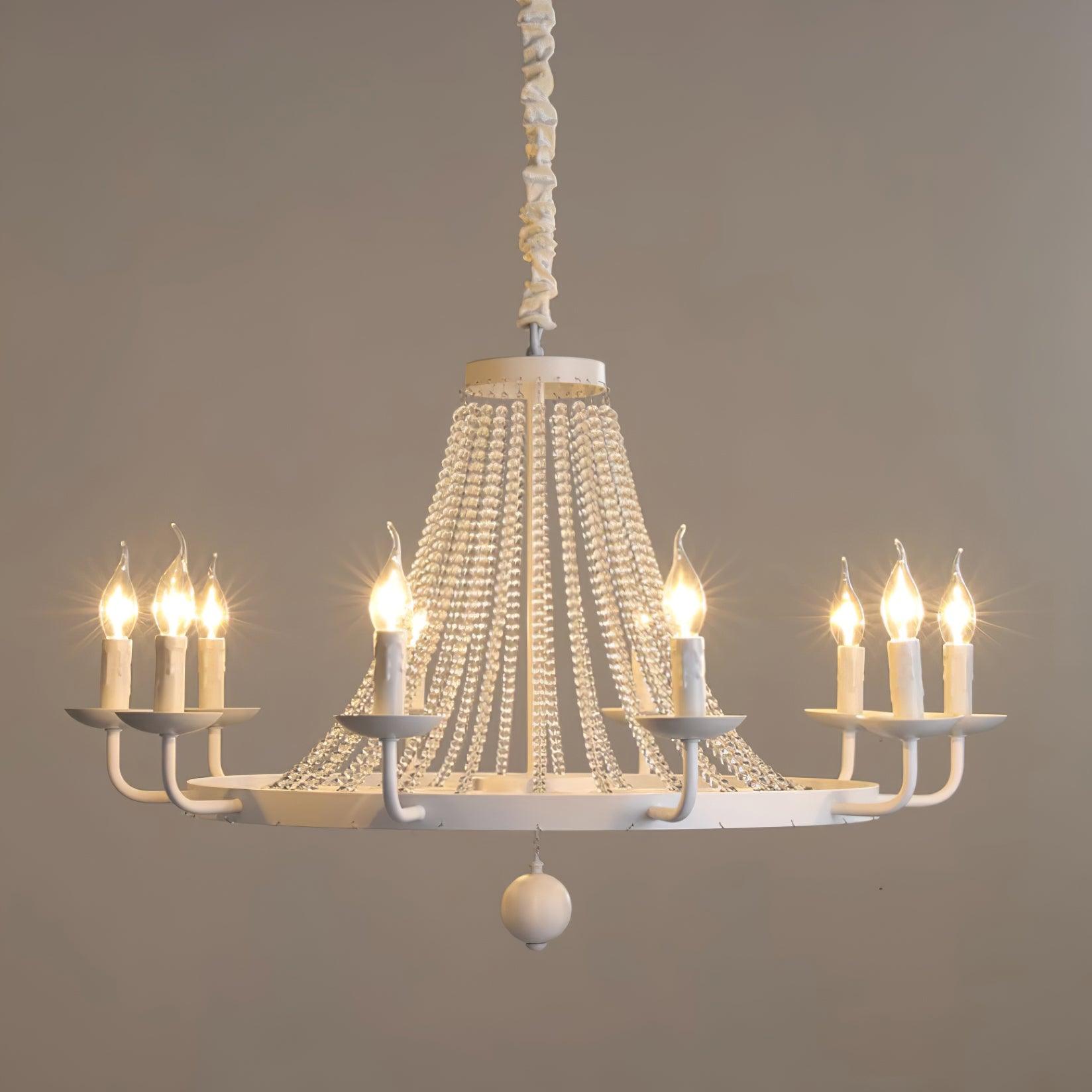 Naples Lustre Crystal Fer Rustique Moderne