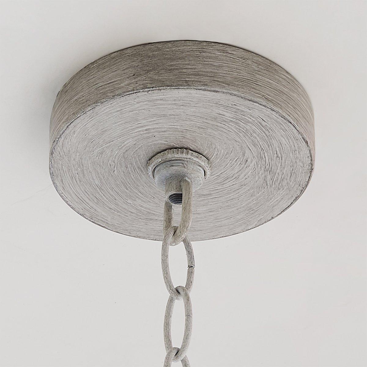 Alshaan Lustre Vintage Industriel en Bois et Métal