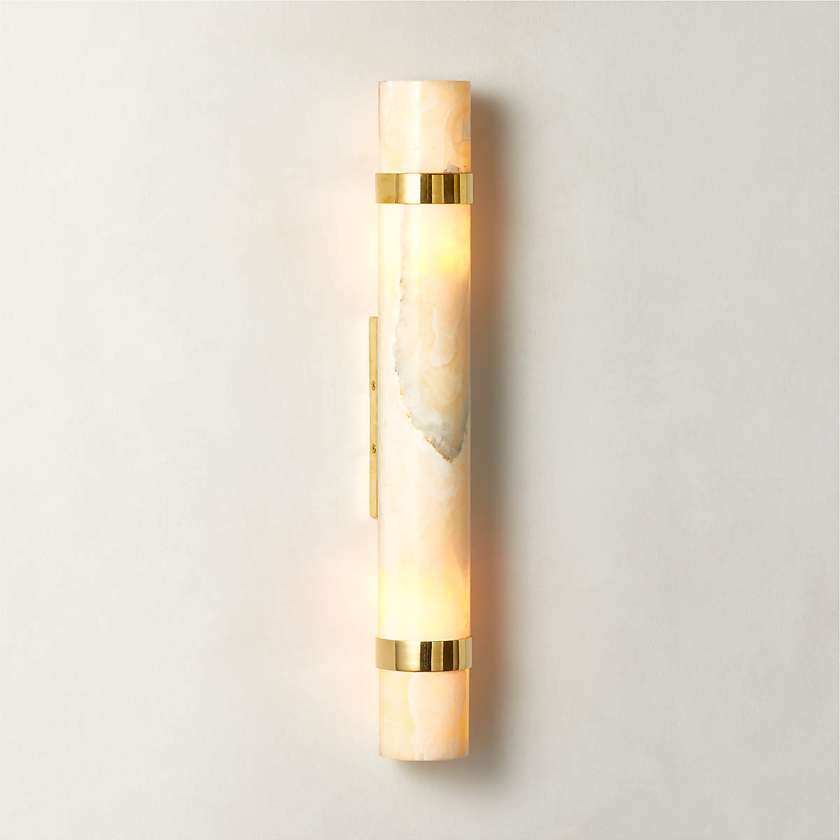 Zavaran Applique Murale Moderne Minimaliste en Métal et Onyx
