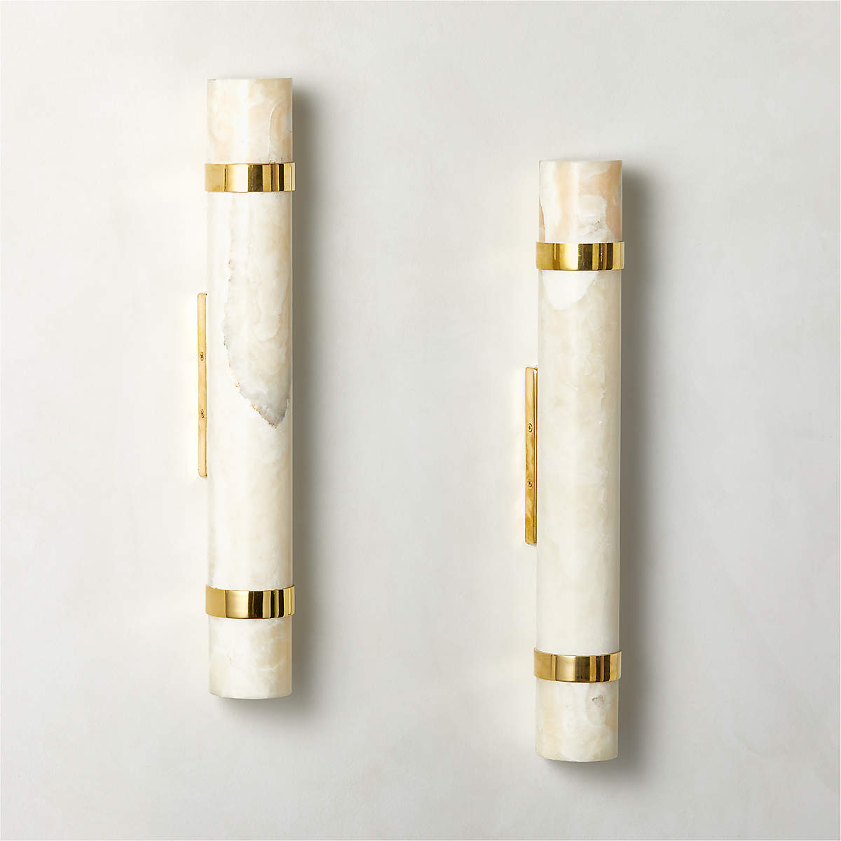 Zavaran Applique Murale Moderne Minimaliste en Métal et Onyx