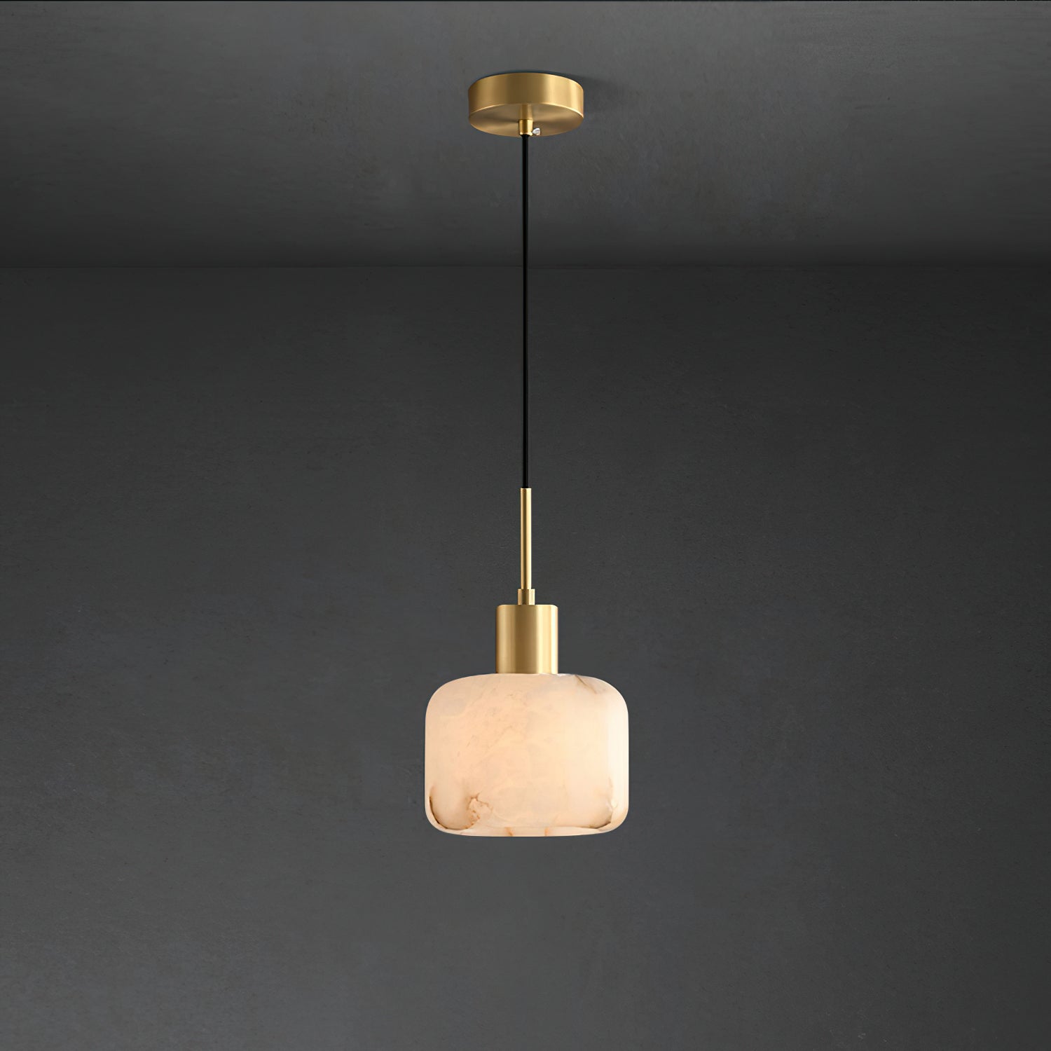 Eliriel Petite Suspension en Albâtre Naturel