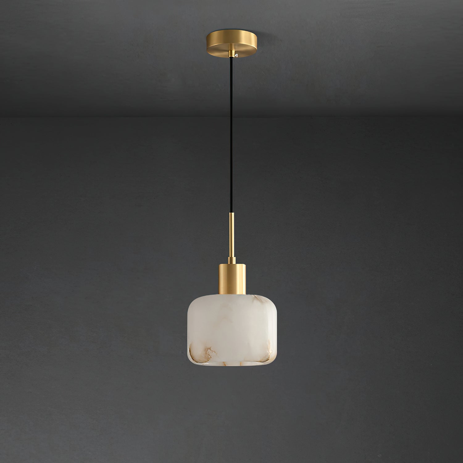 Eliriel Petite Suspension en Albâtre Naturel
