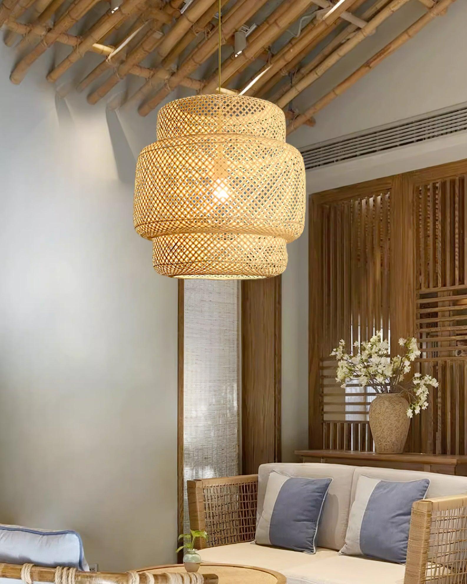 Kora Suspension Bambou Tissé Organique