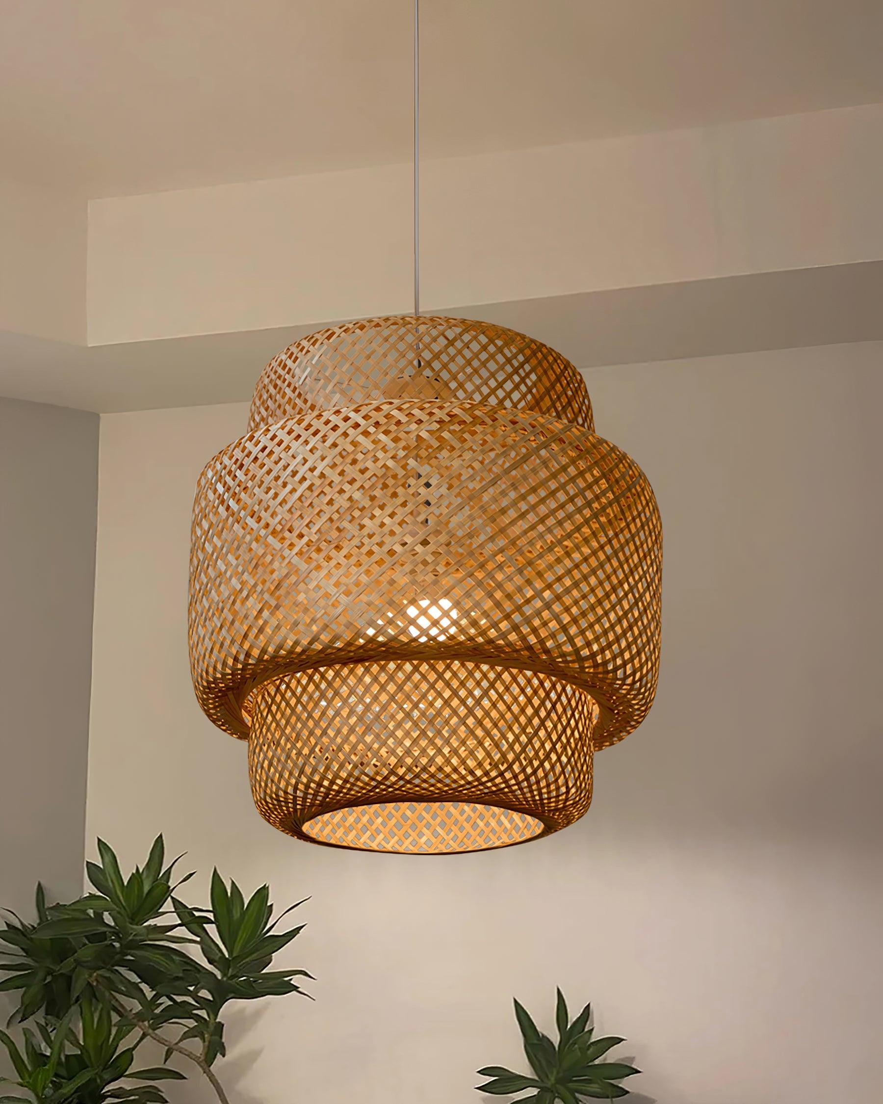 Kora Suspension Bambou Tissé Organique